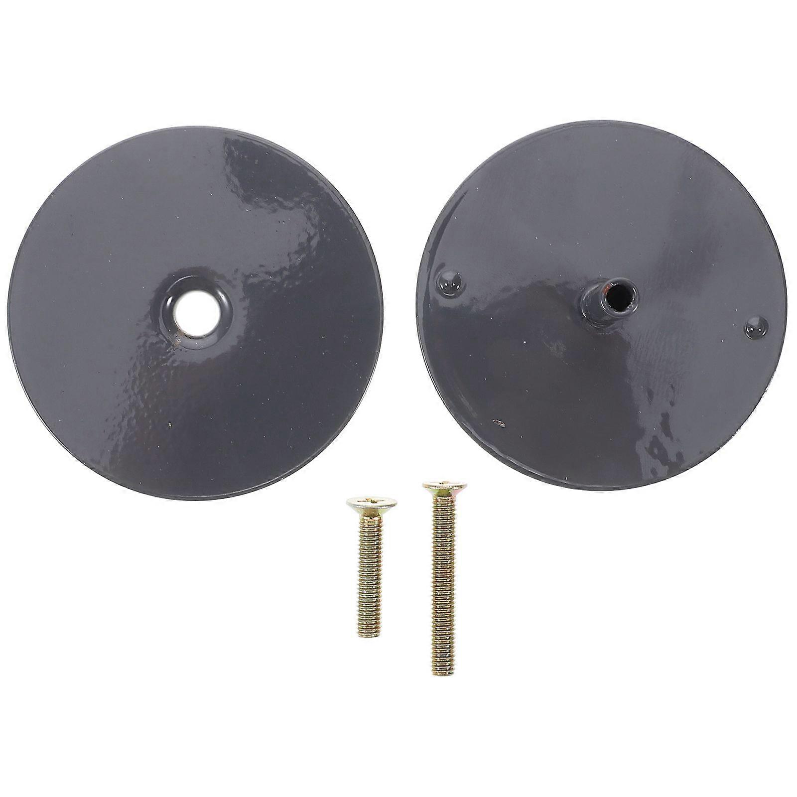 1 Set Flat Cover Plate for Cleanout Plug Access Hole 2-5/8'' Diameter Door Hole Cover Includes Screws for Easy Installation