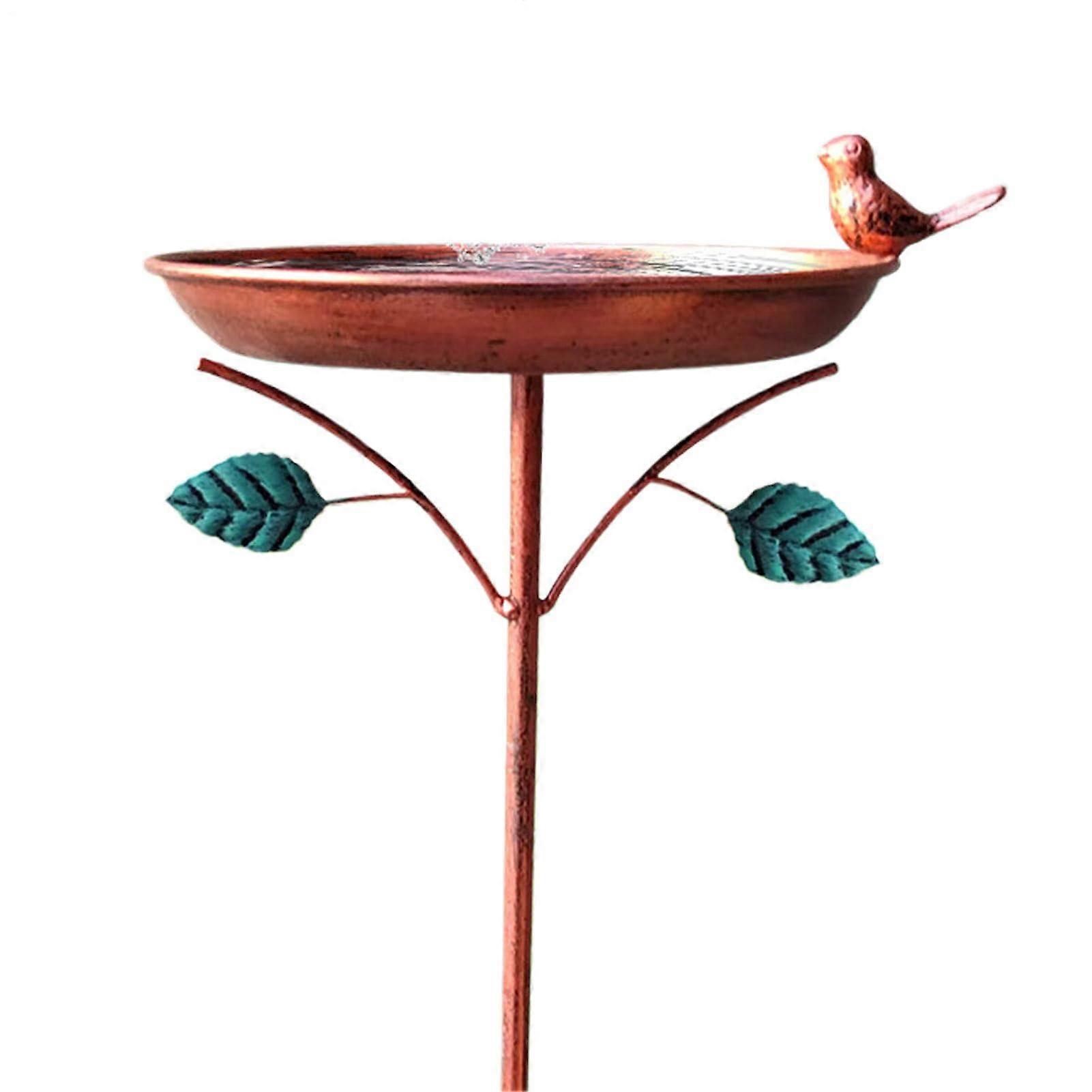 Bird bath for outdoor use – feeder and baths for wild birds, freestanding bowl in vintage style
