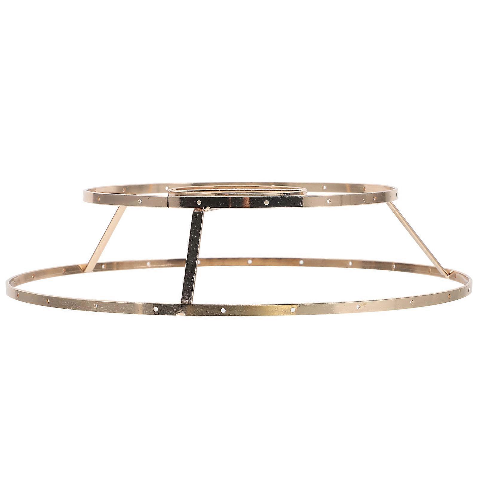 Pendant Lamp Shade Iron Lampshade Frame Cafe Storage Holder Durable Easy Install 25X25CM Round Diy Lampshade Kit 1Pack