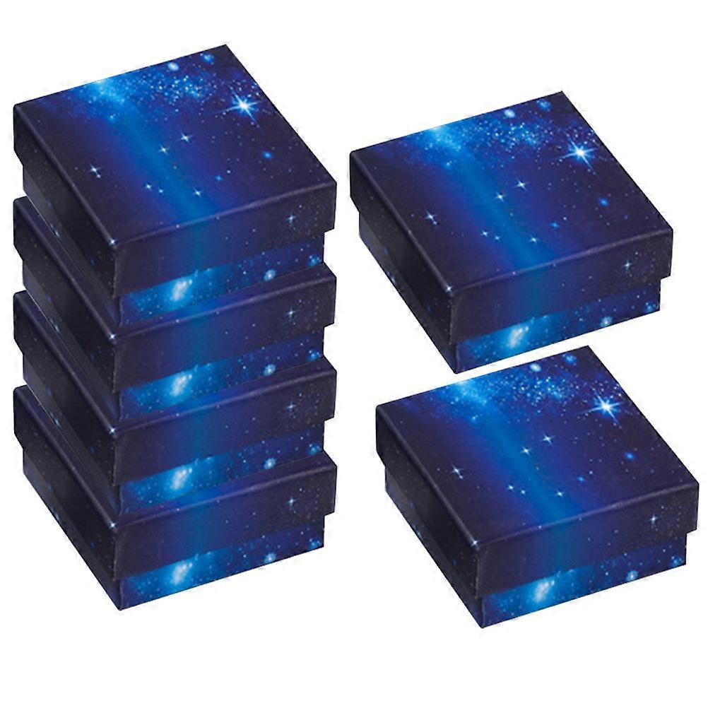 6pcs Square Jewelry Packing Boxes Bracelet Display Boxes