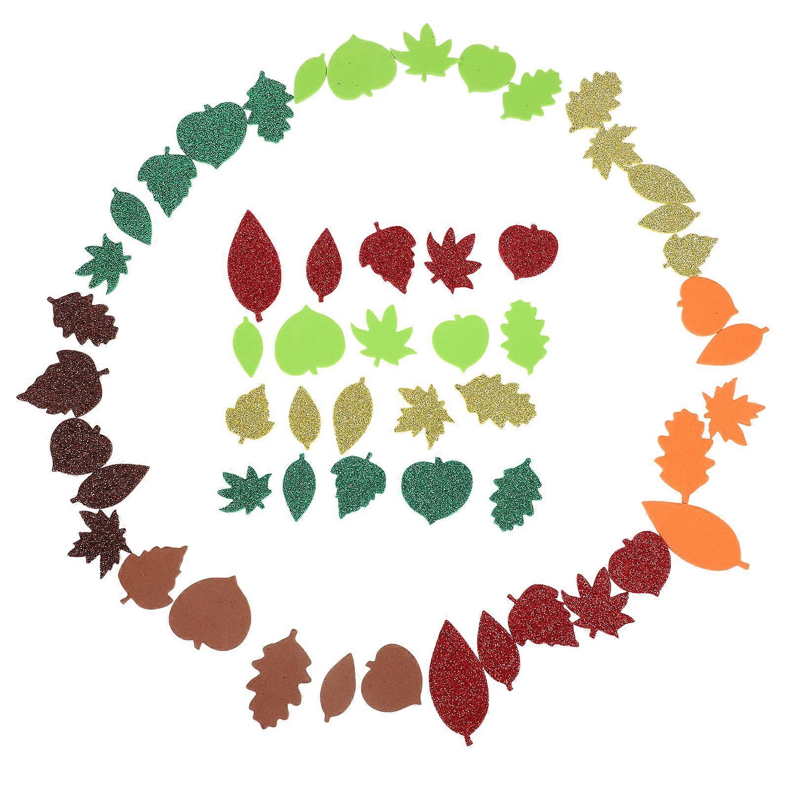 Thanksgiving Decoration with Selfadhesive Foam Maple Leaves for DIY Color