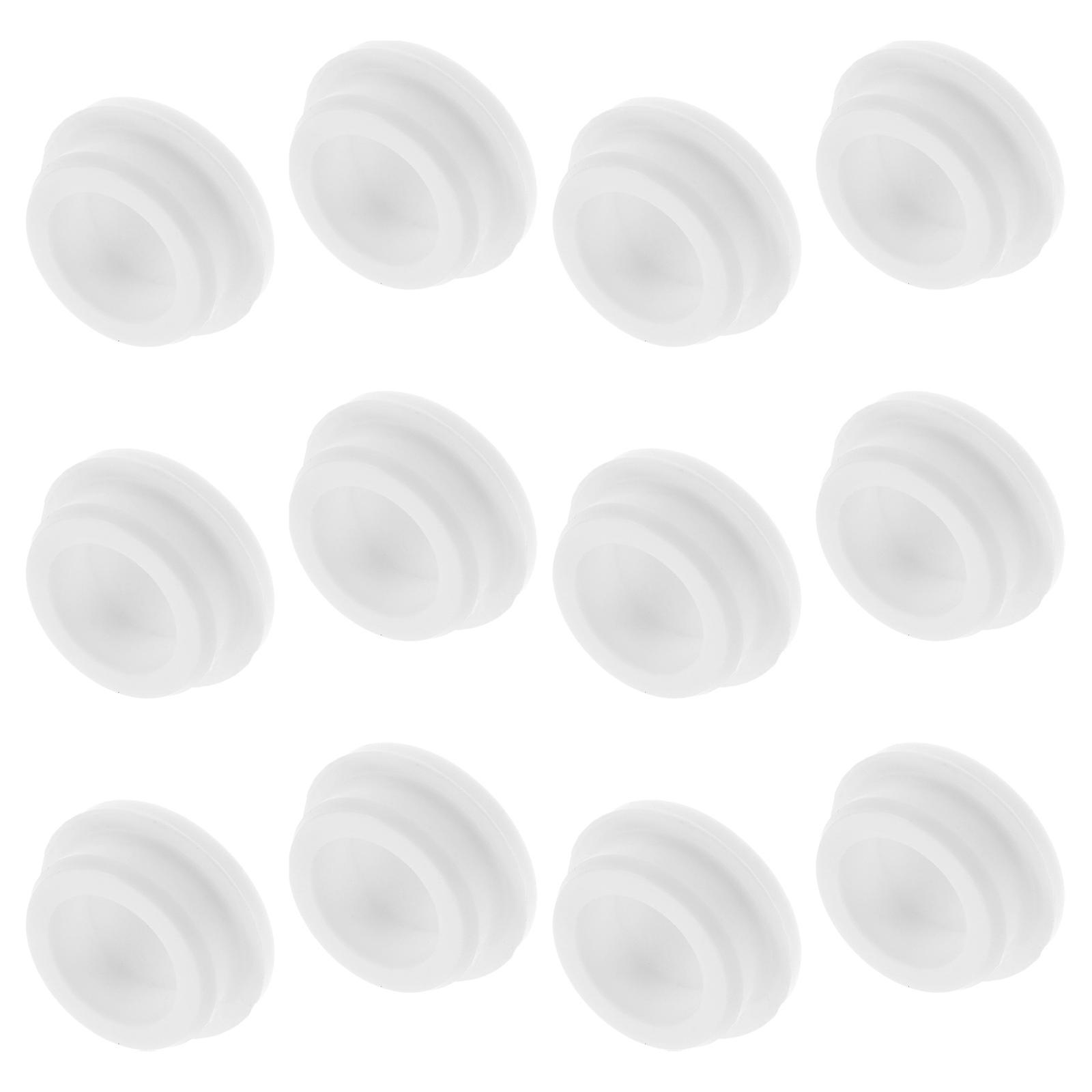 12pcs Silicone Hole Plugs, Flexible Snap Sealing Stoppers for Pipes, Bottles, Tubes – Noise & Vibration Reduction