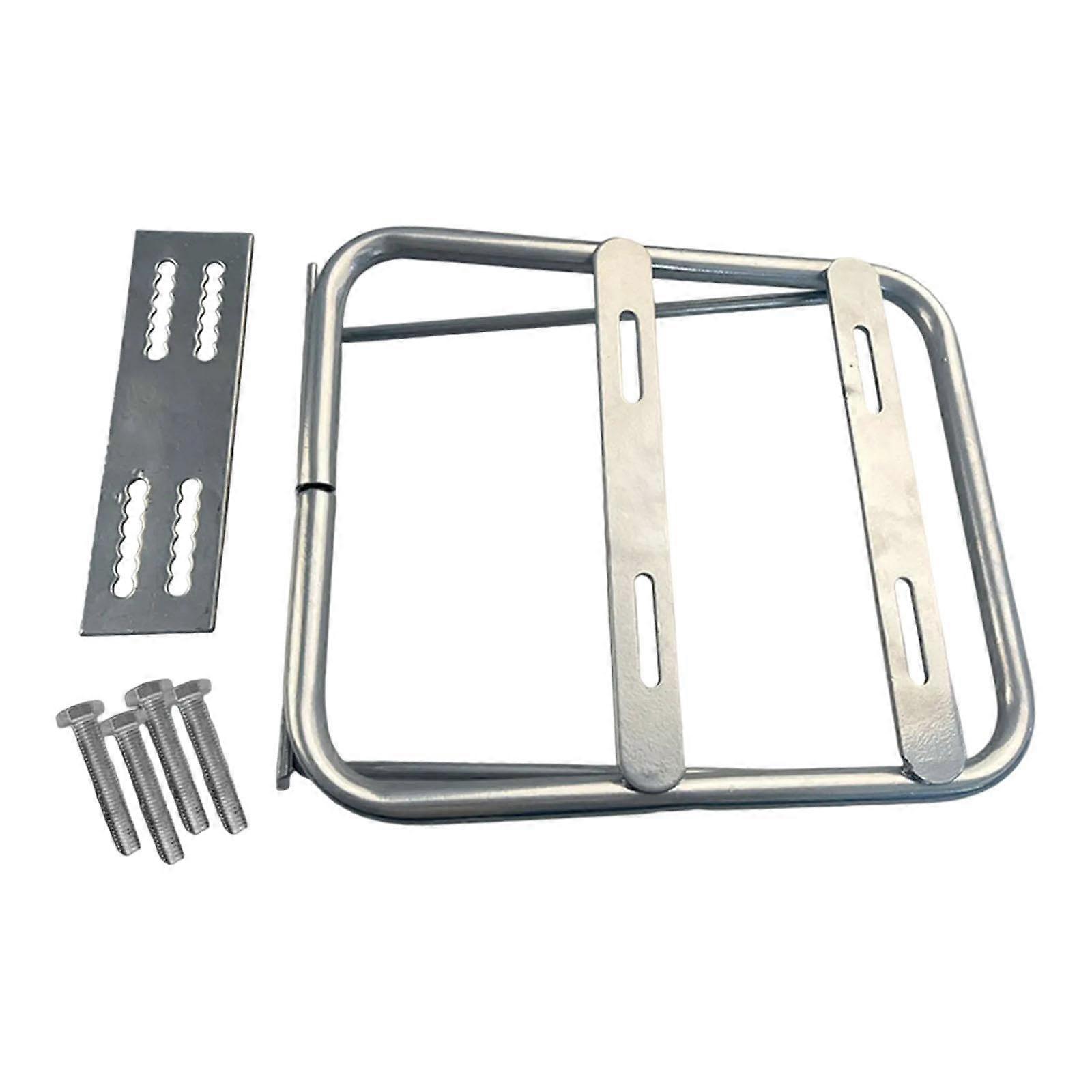 Electric Bicycle Rear Rack Extension Mounting Bracket Silver, Compatible with Various Models, Durable Design