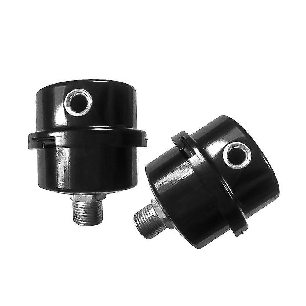 Compressor Filter Silencer Black Iron Shell Moisture Blocking Filter 3/8 Inch Thread Designed For Oil-free Air Compressor Inlet Parts 1Pcs