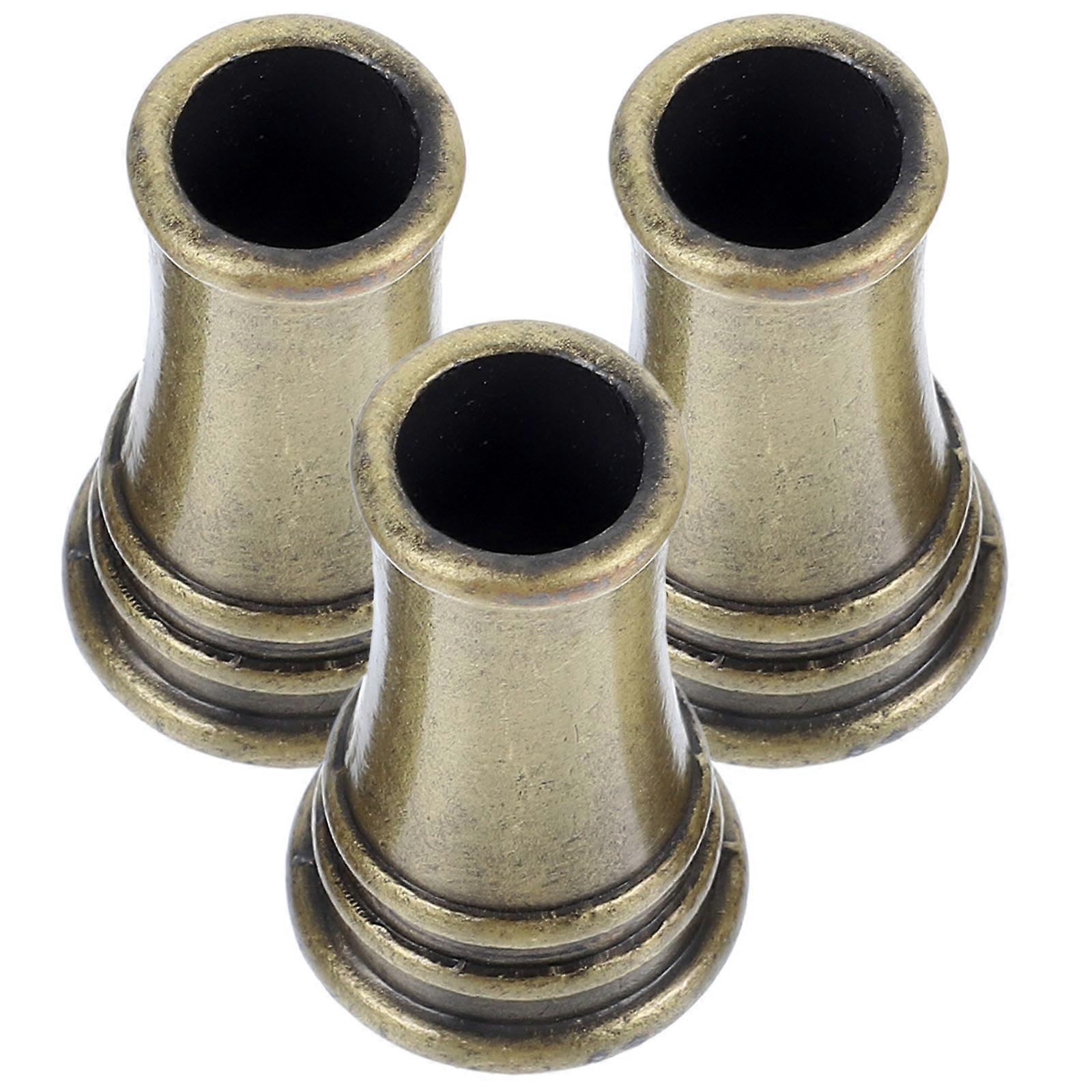 Simple Style Circular Pen Stand 3Pcs Brass Holder For Office Work And Study Use