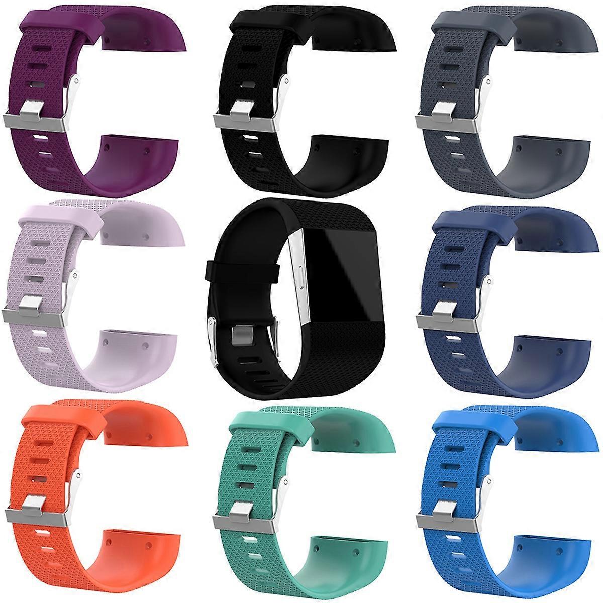 Replacement Strap for TPE and Zinc Alloy Wristband in Grey Adjustable Size Large