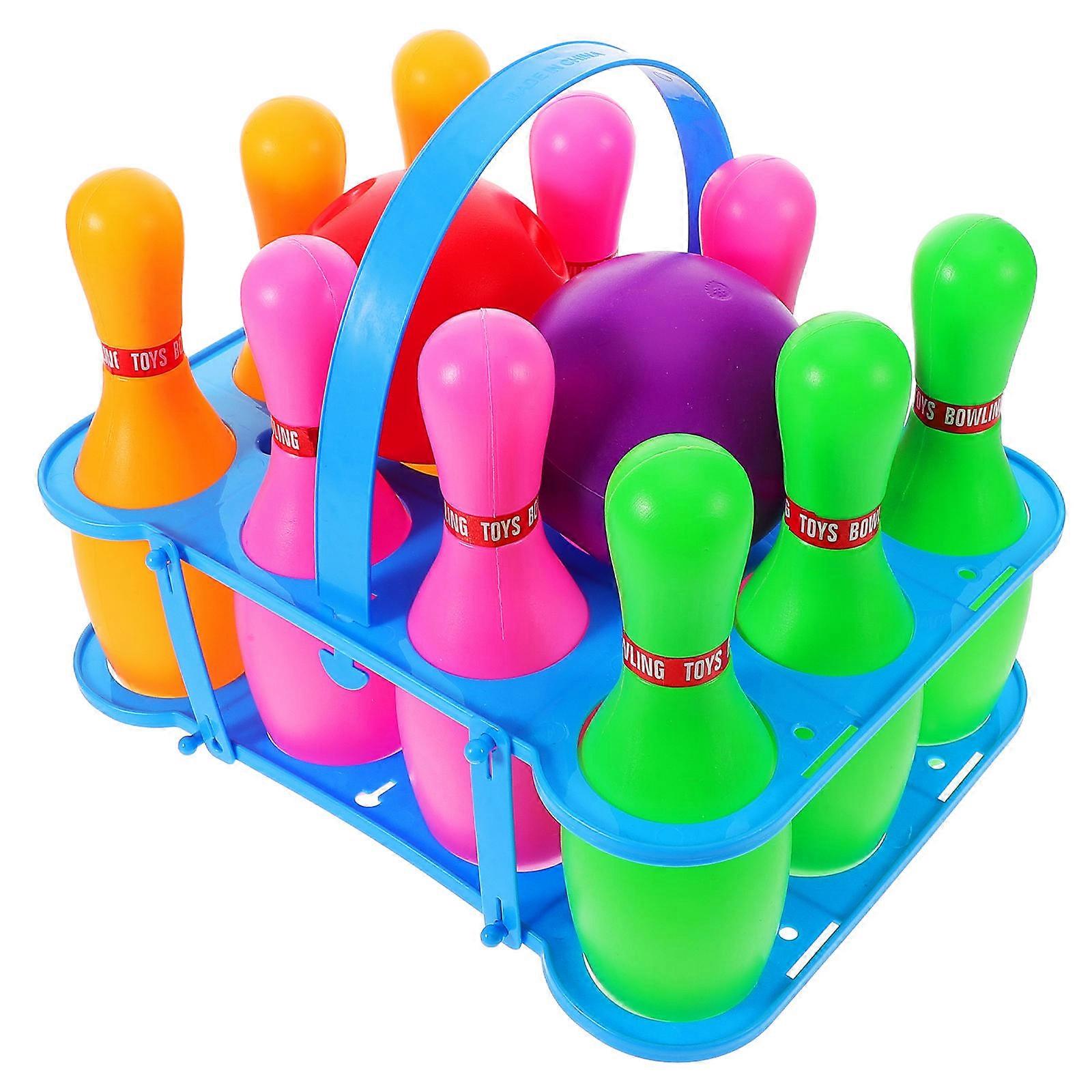 1 Set Bowling Set for Indoor Outdoor Fun Interactive Skill Development Physical Activity Games for Parties Kindergartens