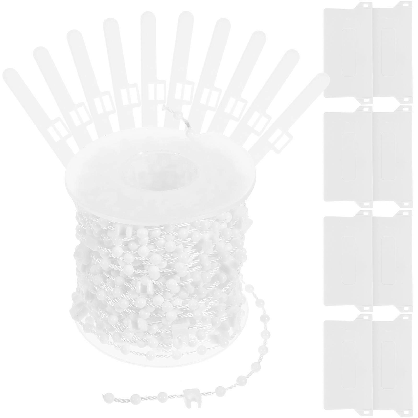 Spare Weights For Vertical Blinds Repair Kit Home Improvement 10.2X4.9cm White Abs Secure Connection 1 Set