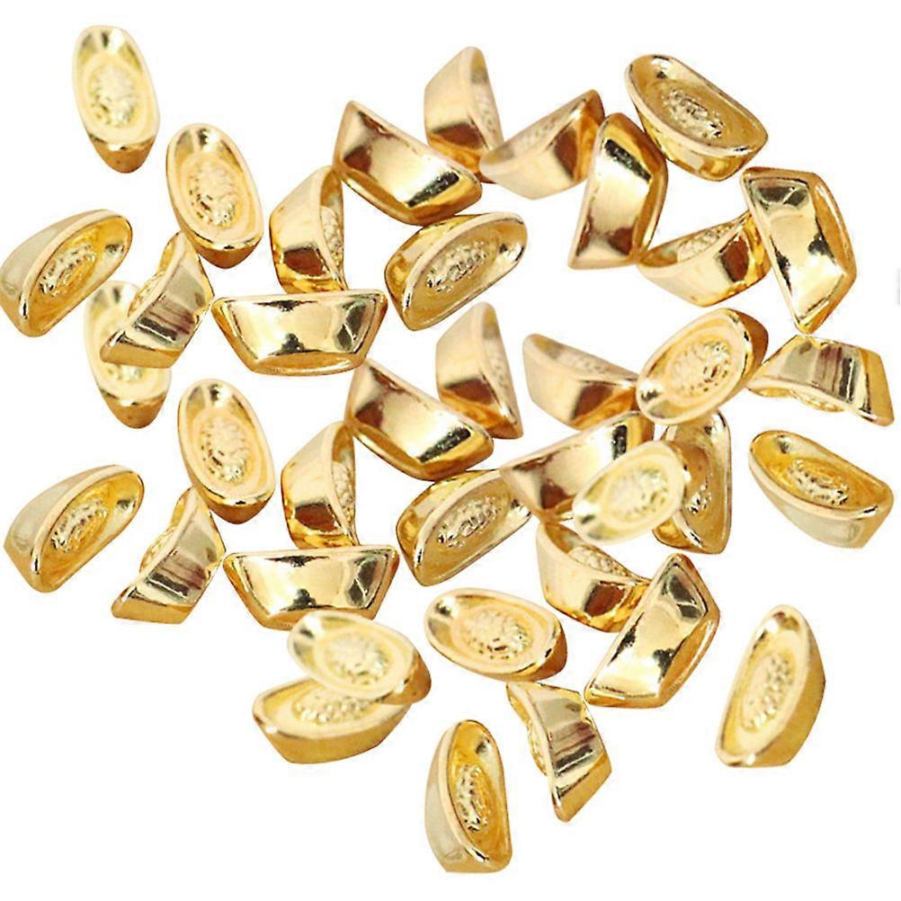 Golden Ingot Model for Home Use with 100Pcs Mini Ornaments