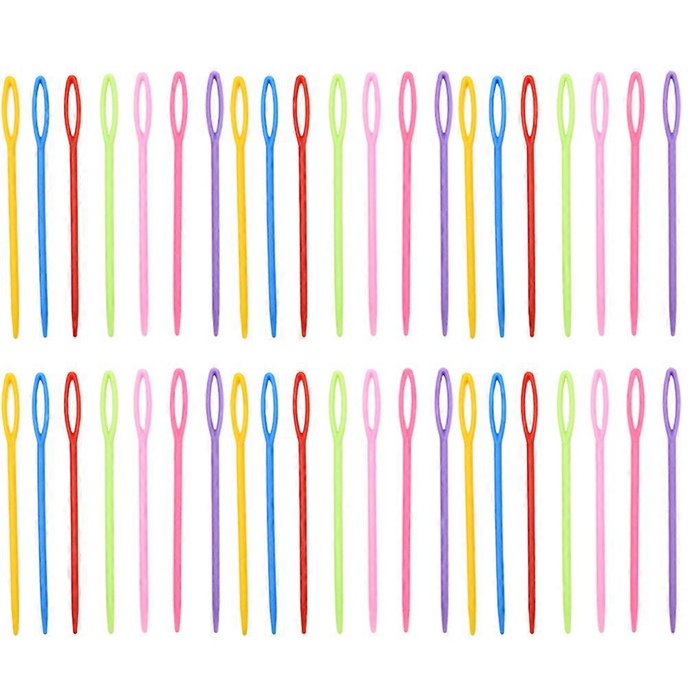 Πλαστικές βελόνες πλεξίματος για πουλόβερ, είδη πλεξίματος για ράψιμο στο χέρι, 1000 τεμάχια, ποικιλία χρωμάτων