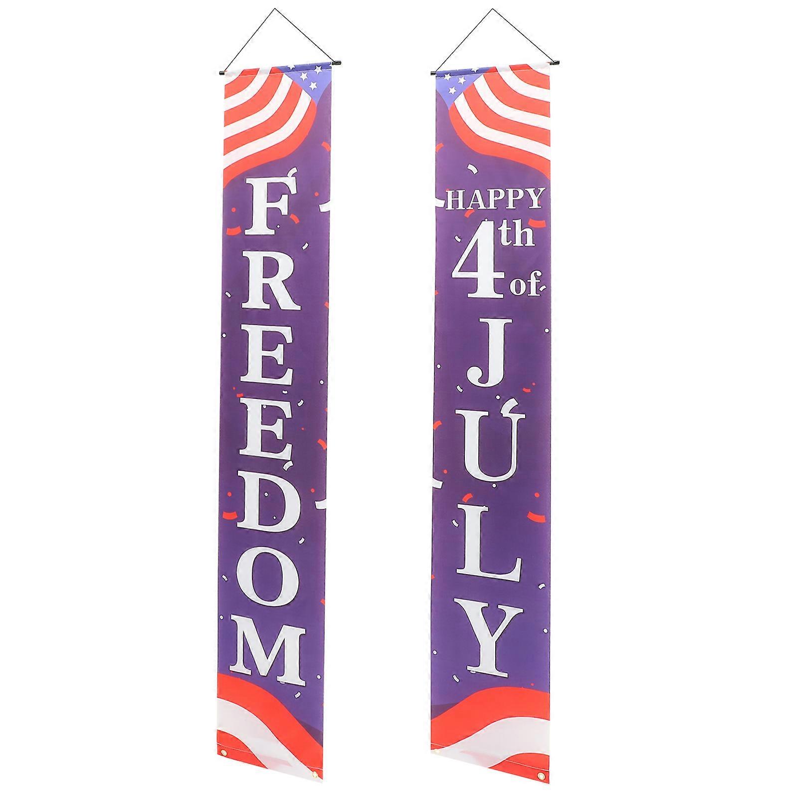 Independence Day Door Banner 1 Pair Suitable For Room Wall Decoration Assorted Atmosphere Creation