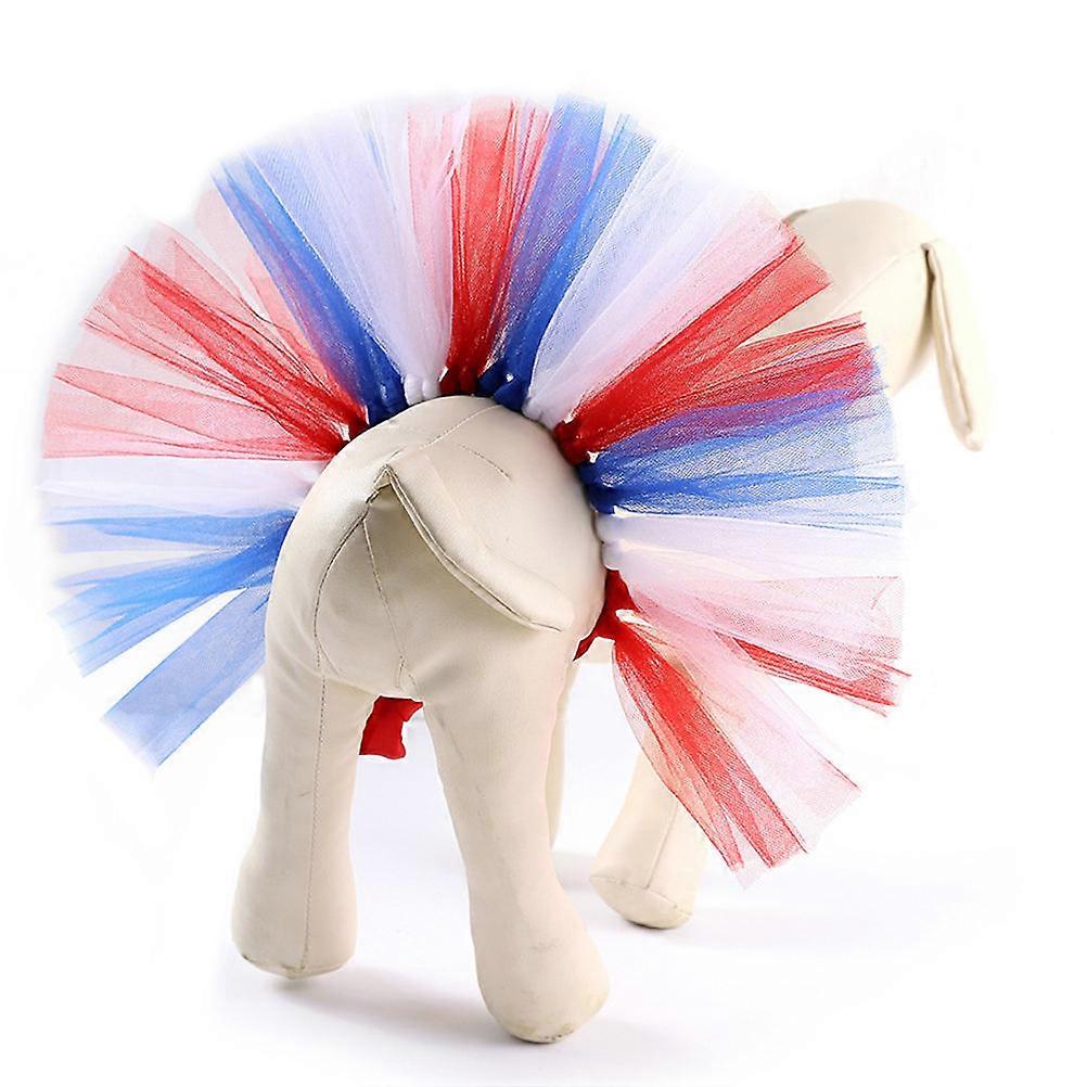 Puppy Skirt Pet Clothes for Dog with Assorted Color Mesh Design