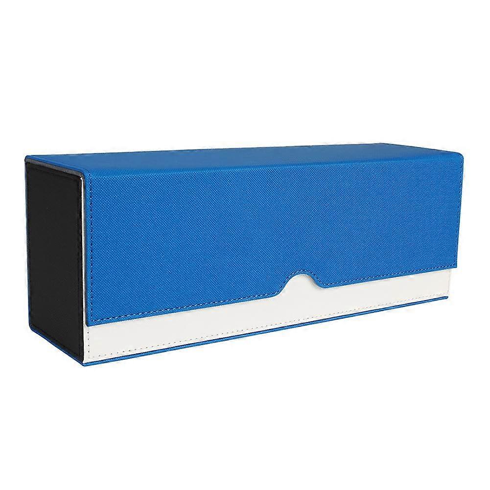 Card Game Case, Playing Card Box, Magnetic Suction Card Organizer, Trading Card Deck Box Holder, Collectible Game Case, Reusable Blue