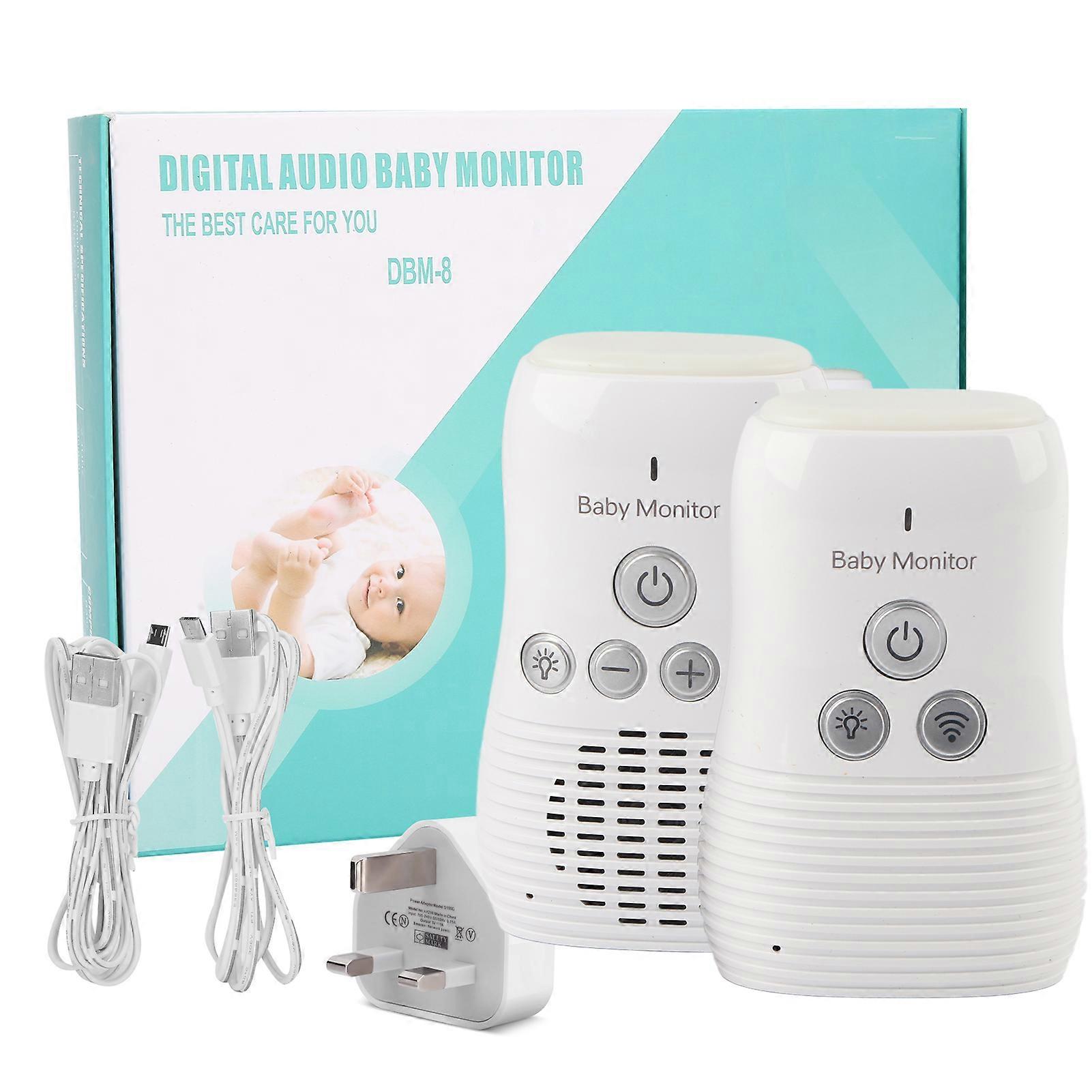 Baby o Monitor TwoWay Talk Infant  Intercom Wireless Night Light Home Security Device(Prise  100-240 V )