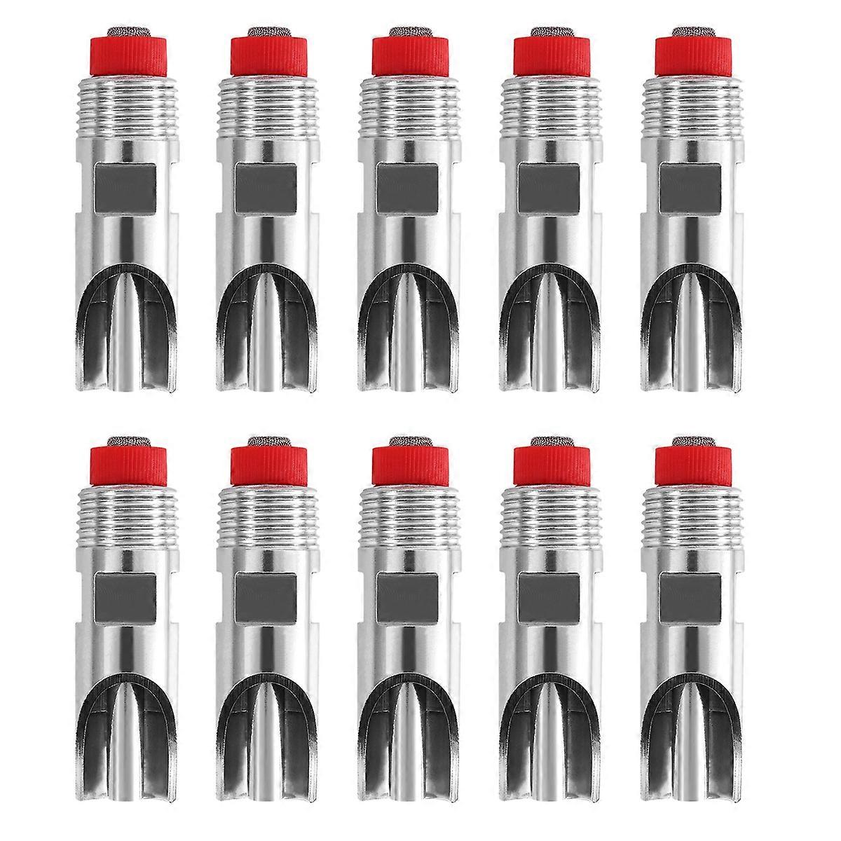 10 rustfritt stål gris automatisk brystvorte vanndispenser