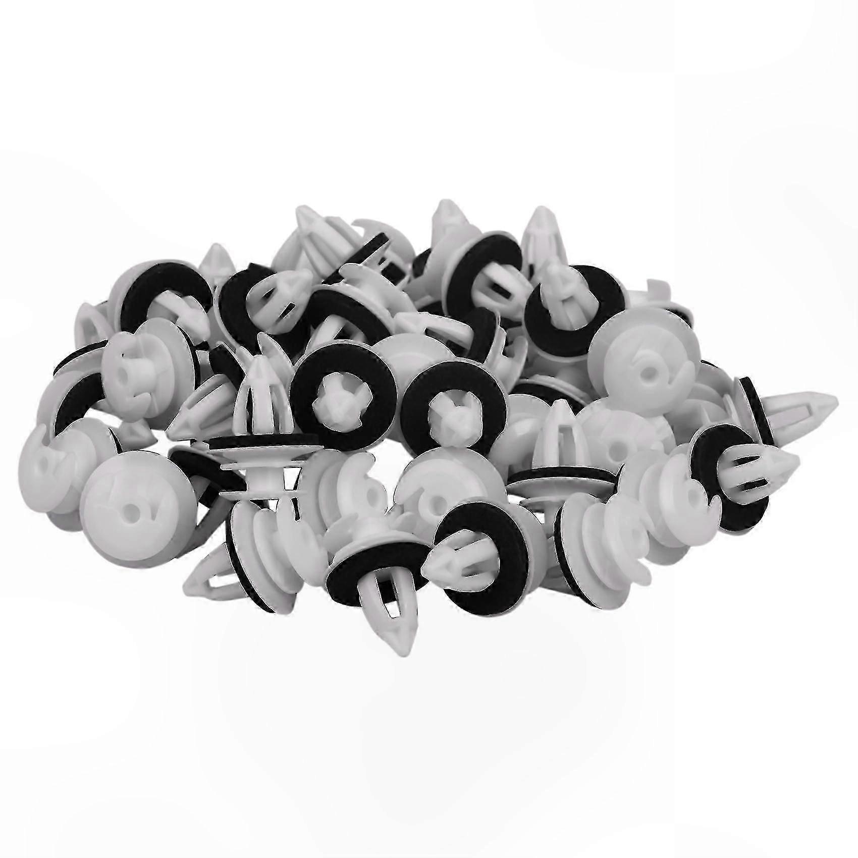 50 Pieces Door Panel Clips with Seal Ring for Various Car Models