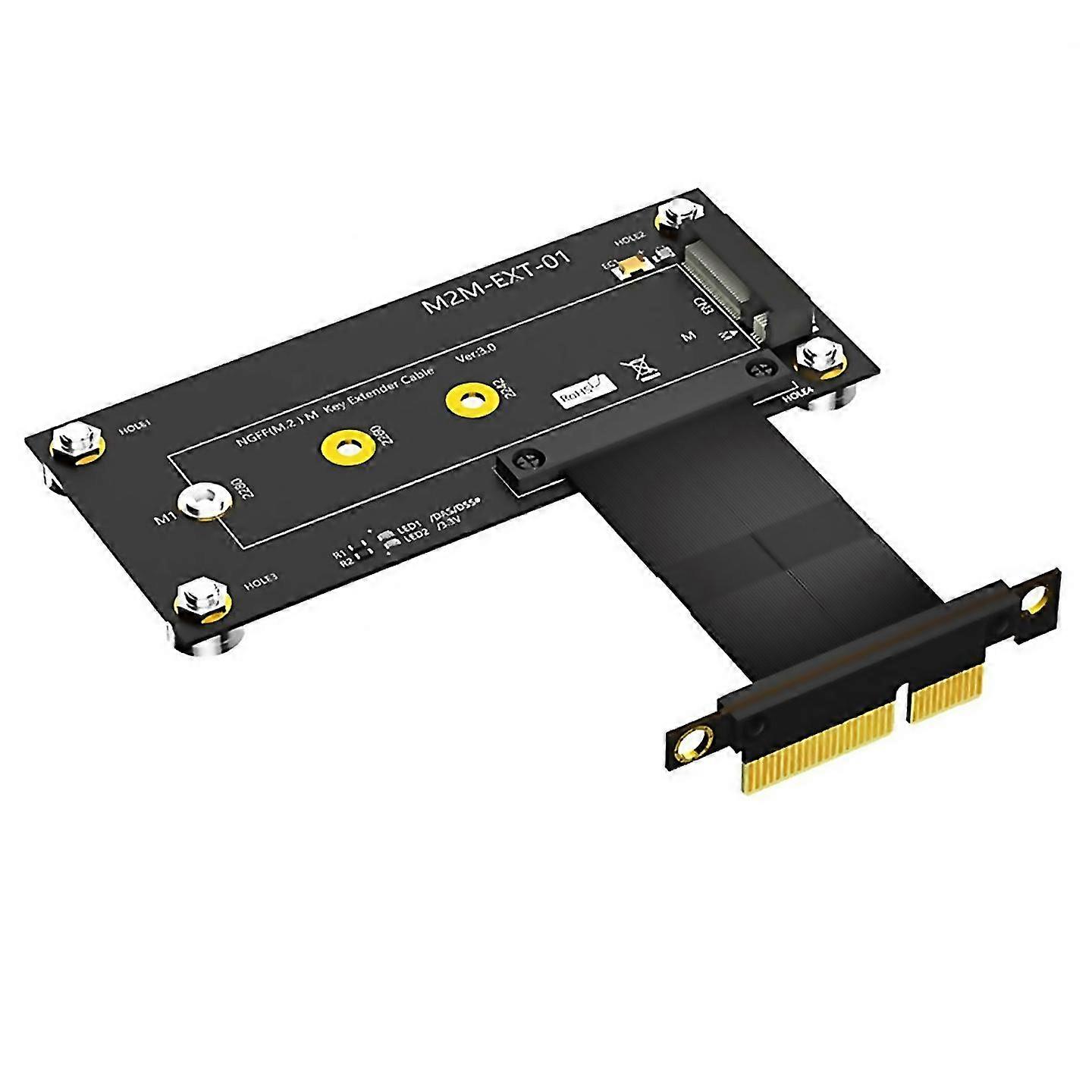 For M2 Nvme Key M To Pci Express X4 Extension Cable Expansion Board