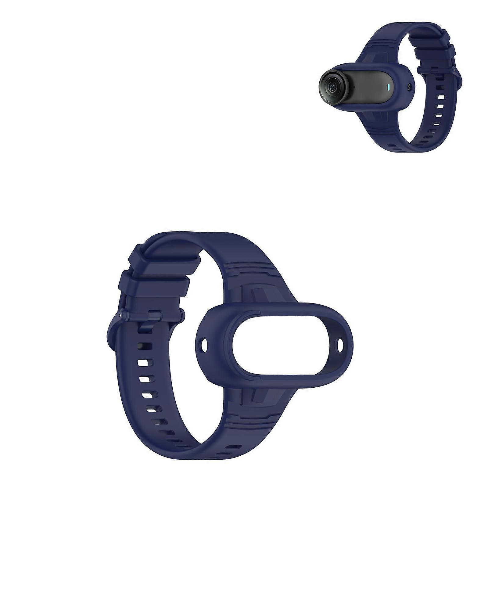 Case Protective Silicone Cover For Insta360 GO 3S And GO 2 Soft Shell Anti-Scratch Drop-Proof Strap Design Blue