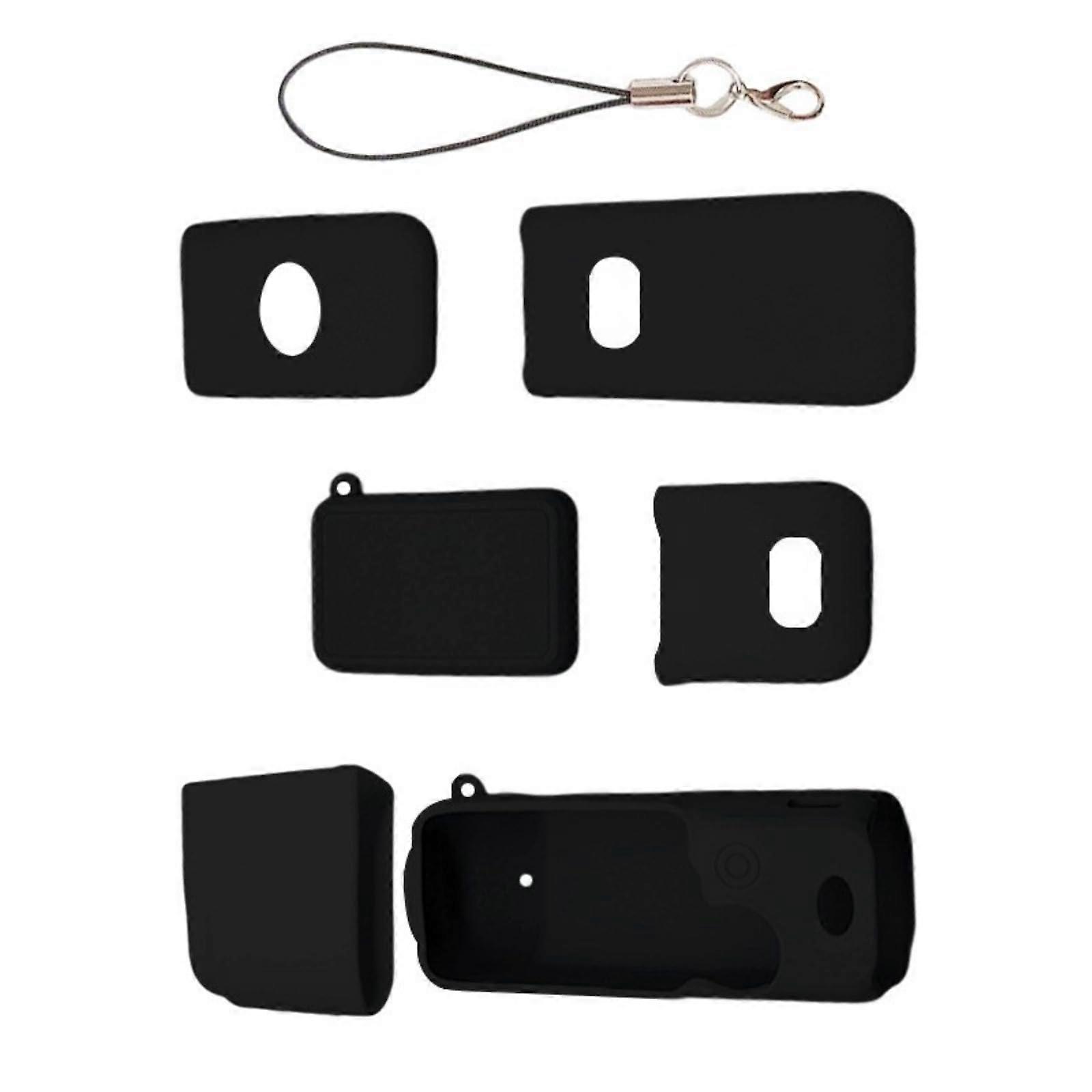 Soft Silicone Protective Case for Pocket 3 Camera Bag, Shockproof, Scratch-Resistant, Black Color