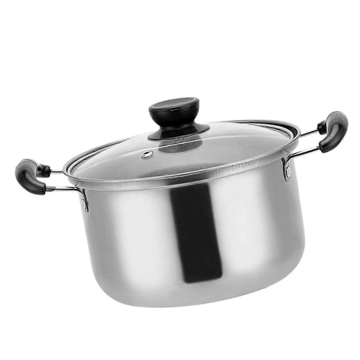 Soup pot with double handles, multifunctional for soups and stews, heatresistant, durable for daily use. Ref: 9467