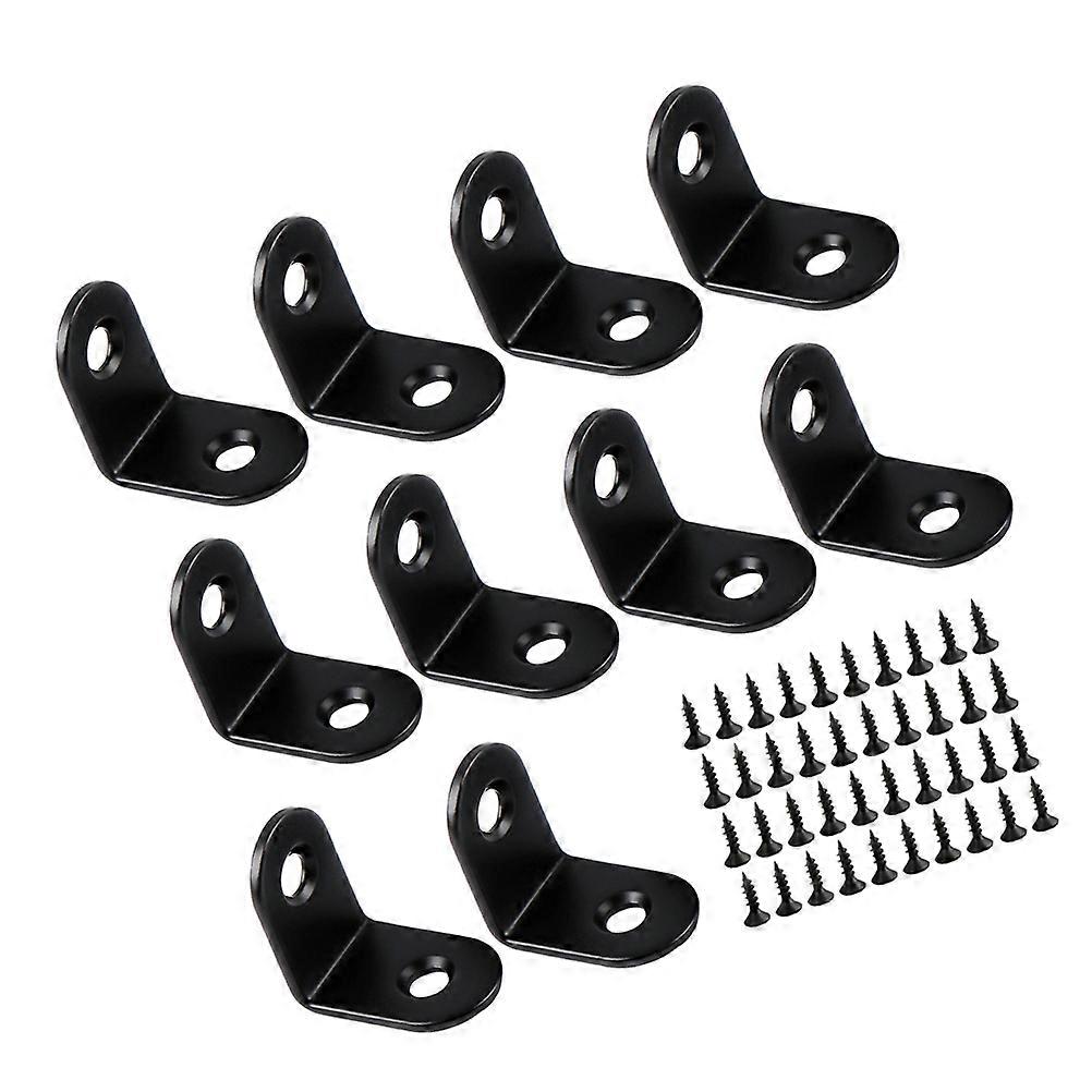 20pcs L Brackets Corner Brackets Right Angle Brackets for Cabinets and Shelves