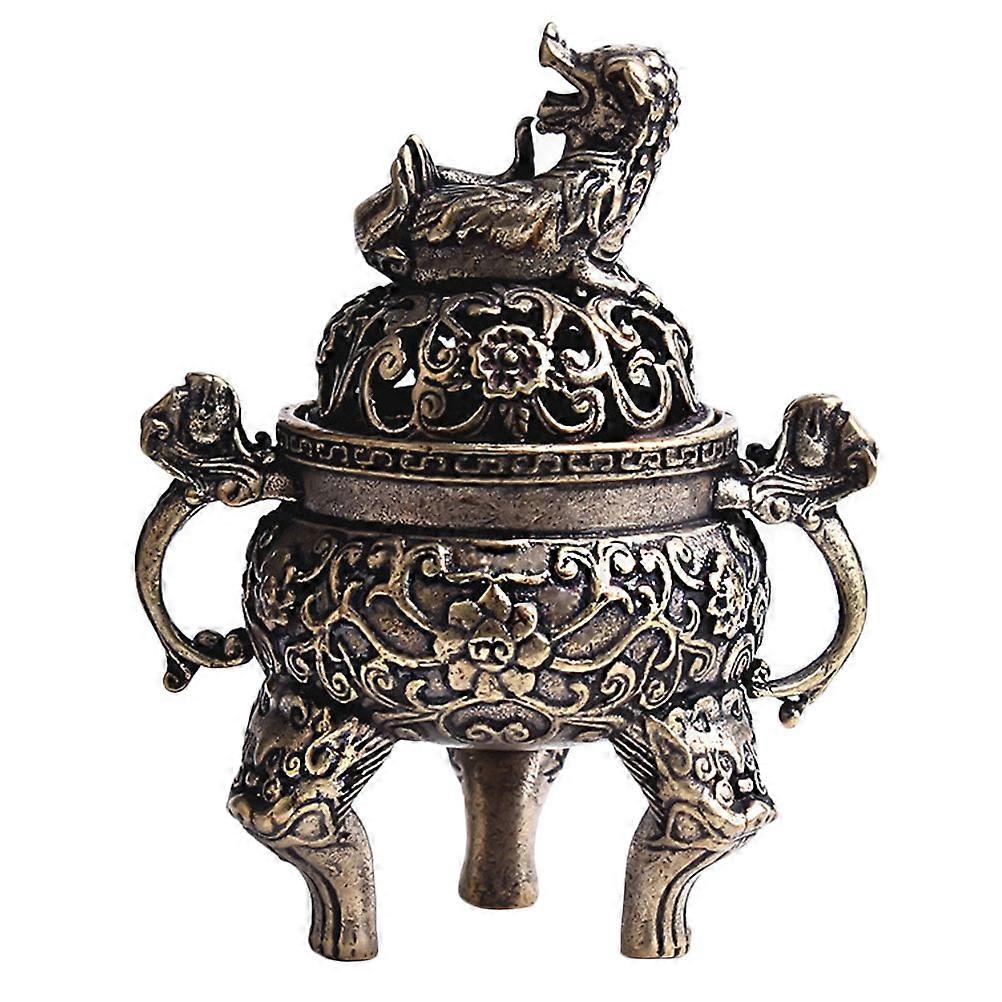Retro Shape Censer Holder Design Ideal For Meditation Room Light Brown 1Pack