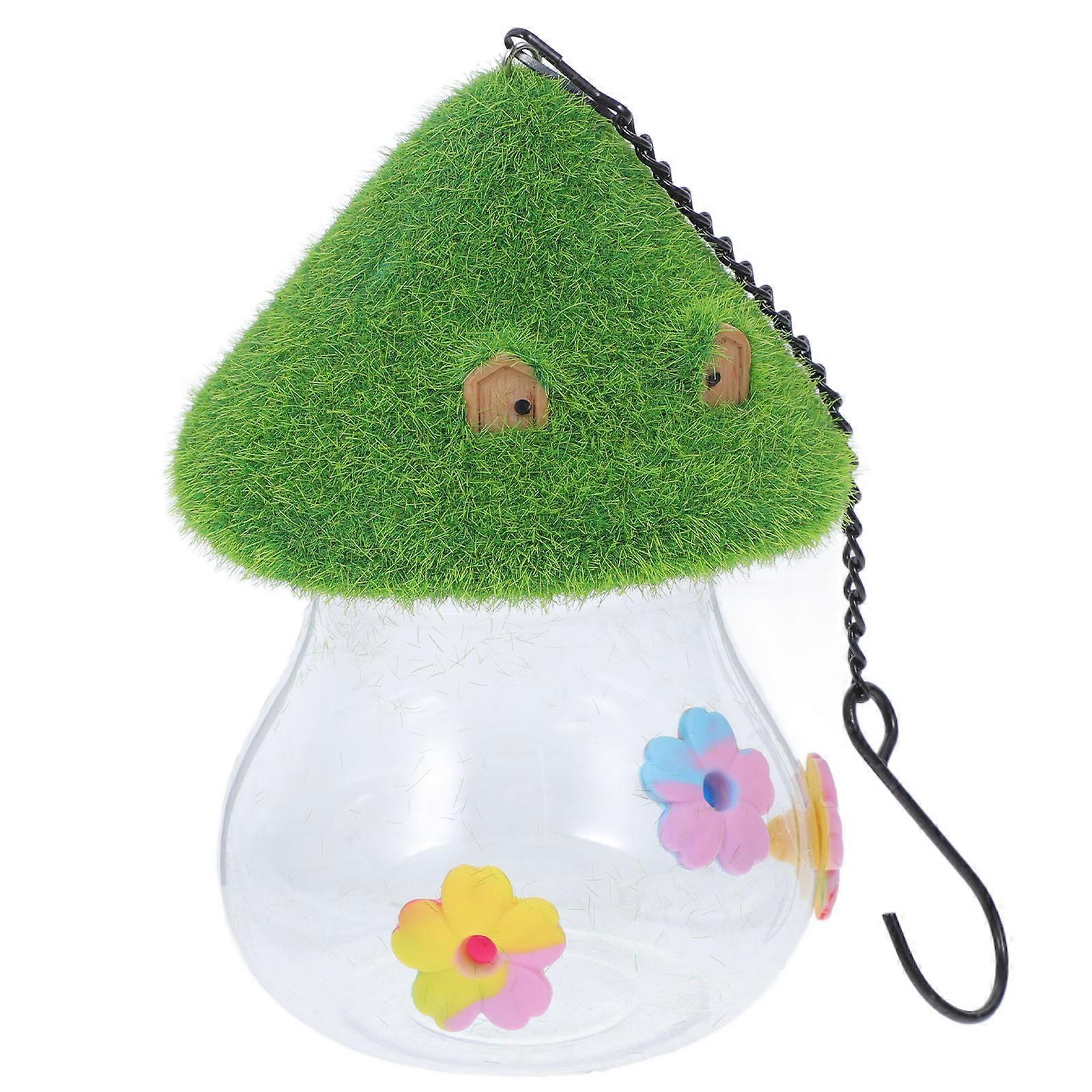 Wild Bird Outdoor Flower Shape Hummingbird Feeder Water Feeder Designed For Bird Enthusiasts 1Set