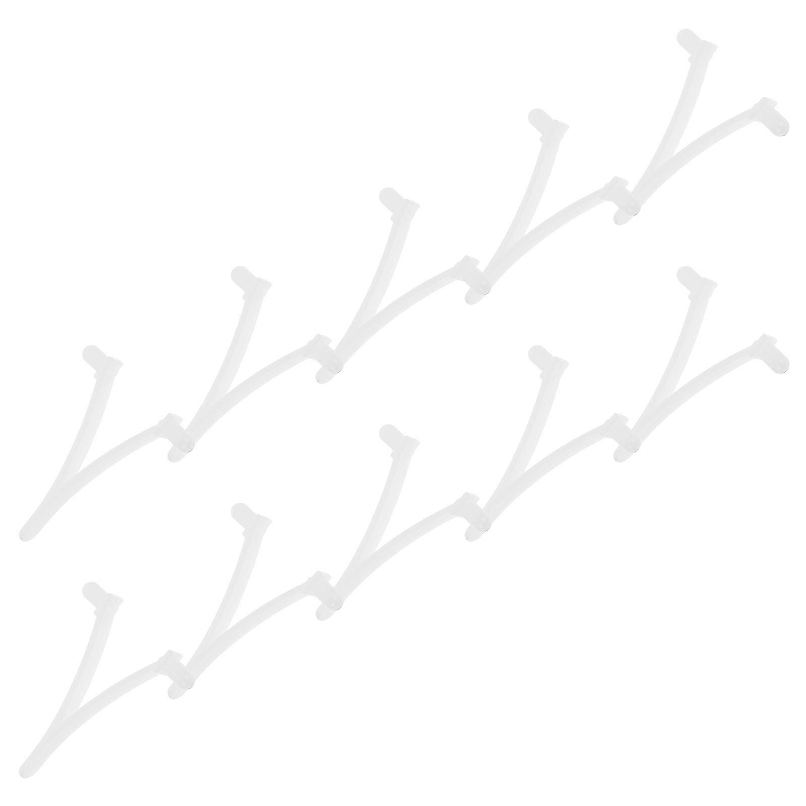 Swimming Pool Cleaning Tool V Type Clip Plastic Locking Clip 10Pcs