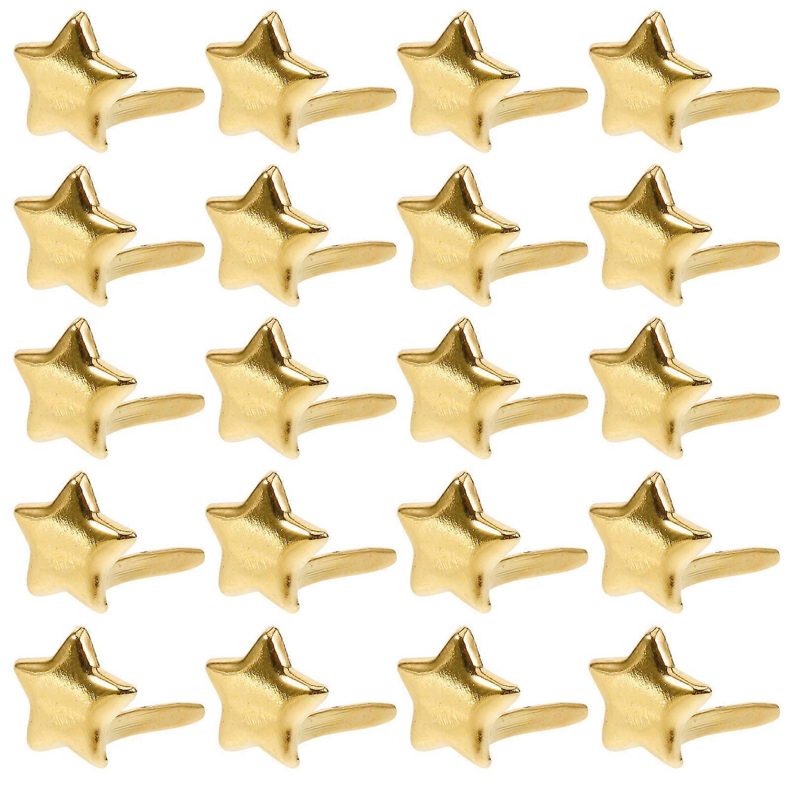 100pcs Decorative Rivets Brads for DIY Crafts, Durable Fasteners for Dressmaking, Paper Crafts, Scrapbooking & Projects