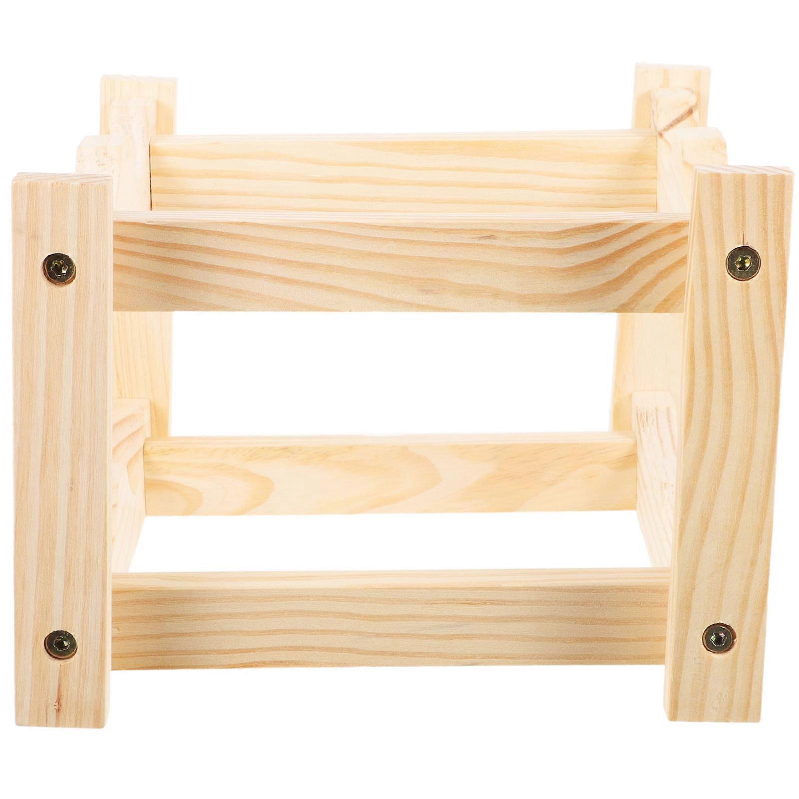 Wooden Holder Display Rack 1 Set Desktop Organizer