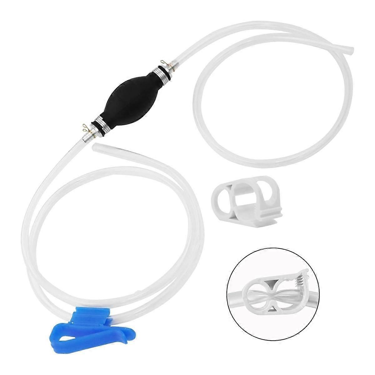 Pompe à siphon à essence pour essence,Pompe à siphon à carburant avec tuyau de siphon pour essence,Pompe à siphon à main pour l’eau,Pour tondeuse à gazon