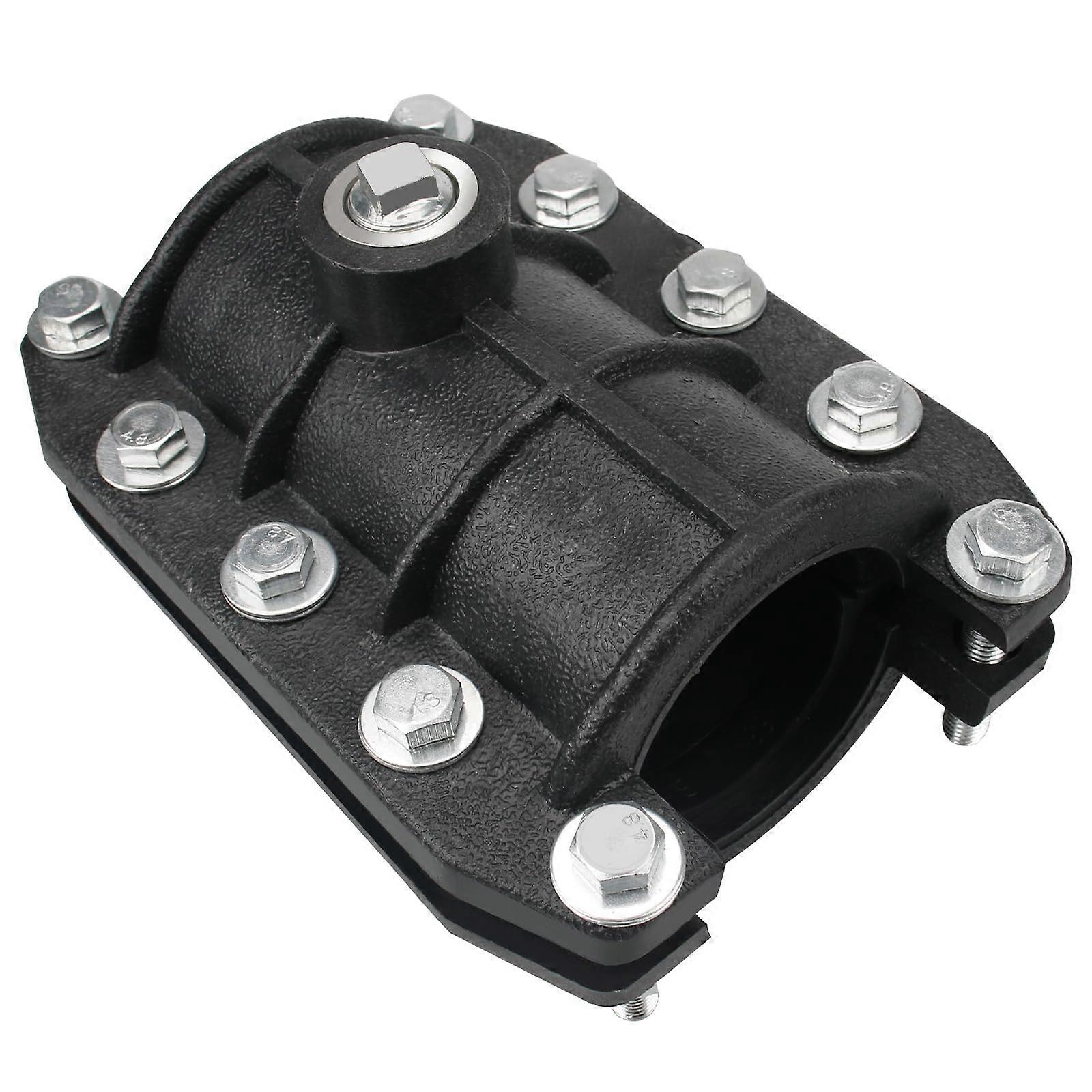 Water Pipe Clamp Emergency Pipe Clamps Black Fits Plastic and Metal Pipe Outer Diameter 63mm