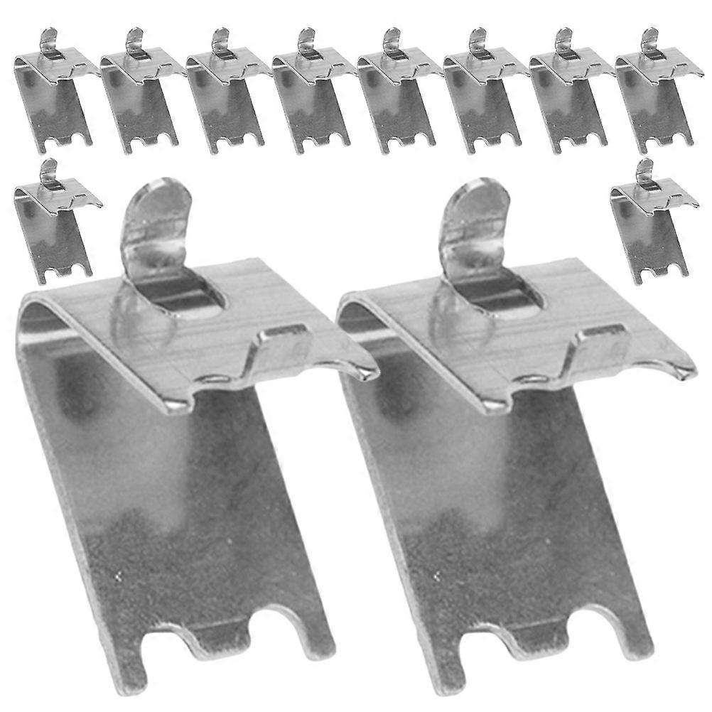 12pcs Freezer Shelf Hooks Refrigerator Cooler Rack Clip Hooks Metal Freezer Shelf Hooks