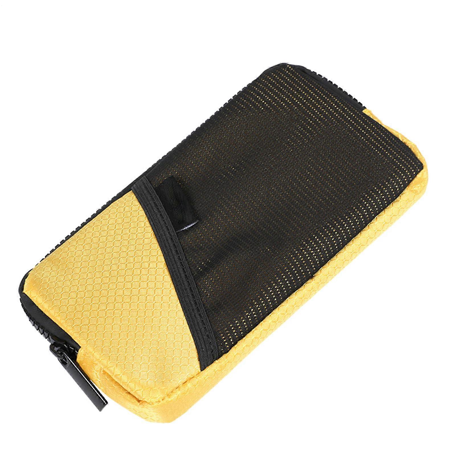 Bicycle phone pouch – compact bag for bike maps  Versatile storage for motorcycle tools and keys, Yellow