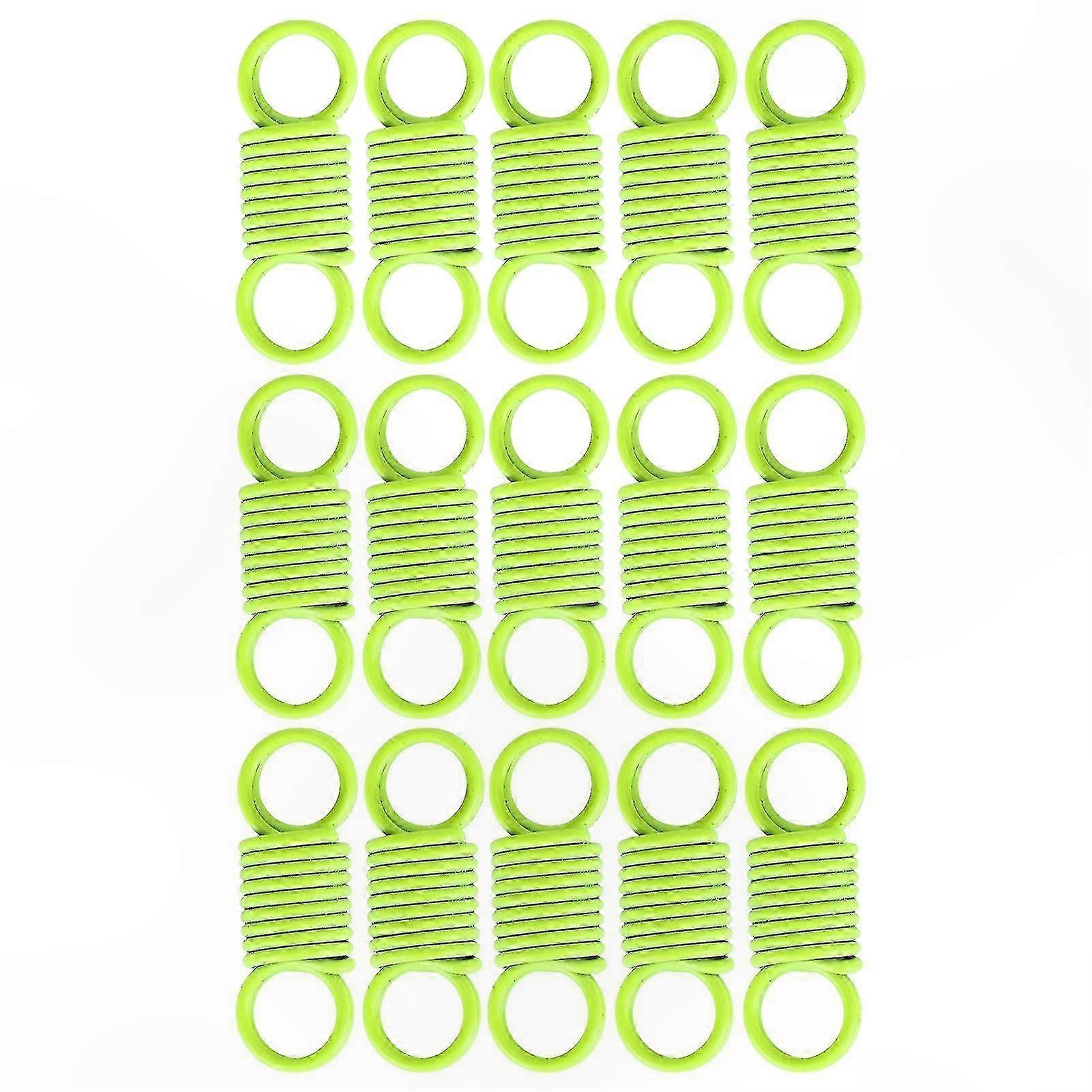 Fluorescent Green Compression Springs - 15 Pack for Bag Strap Adapter Use