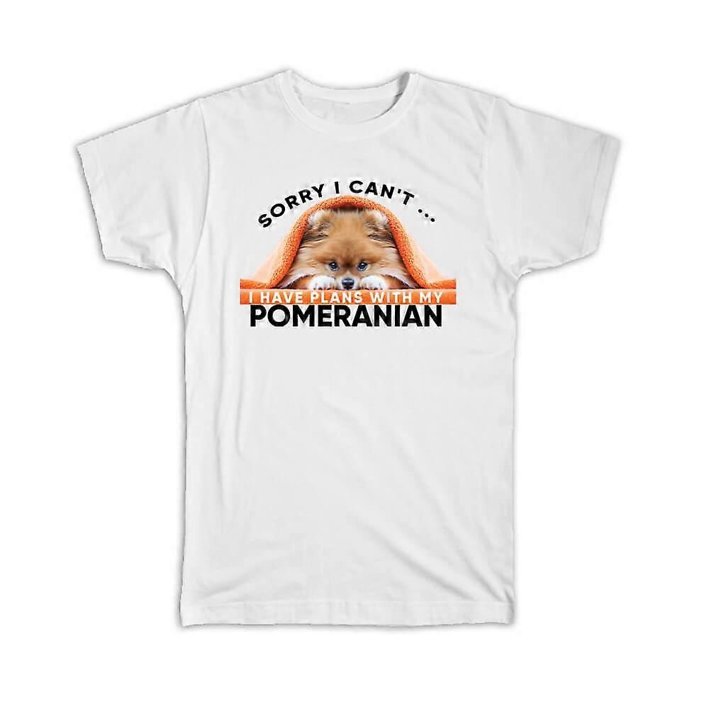 Gift T-Shirt: Pomeranian Towel Funny Sorry I Cant Dog