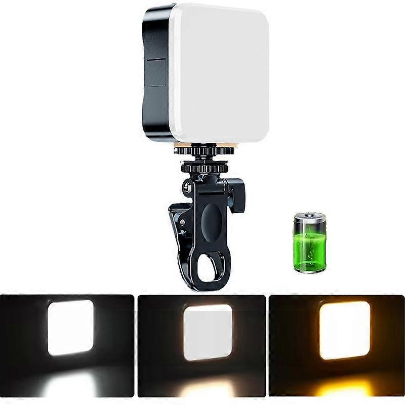 Clip Fill Light with PTZ Rechargeable 3-color Light