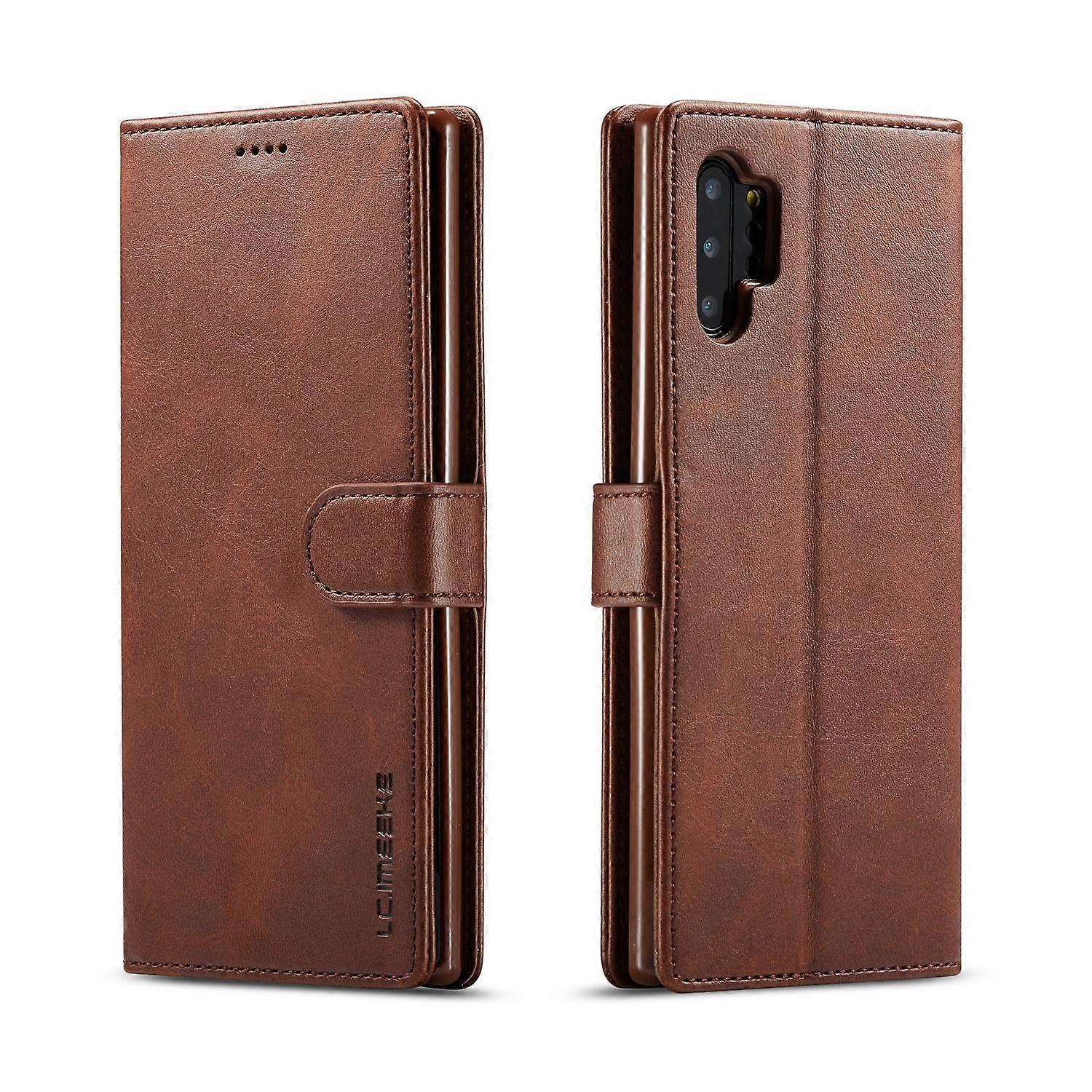 LC.IMEEKE PU Leather Protective Flip Wallet Casing for Samsung Galaxy Note 10 Plus Note 10 Plus 5G -