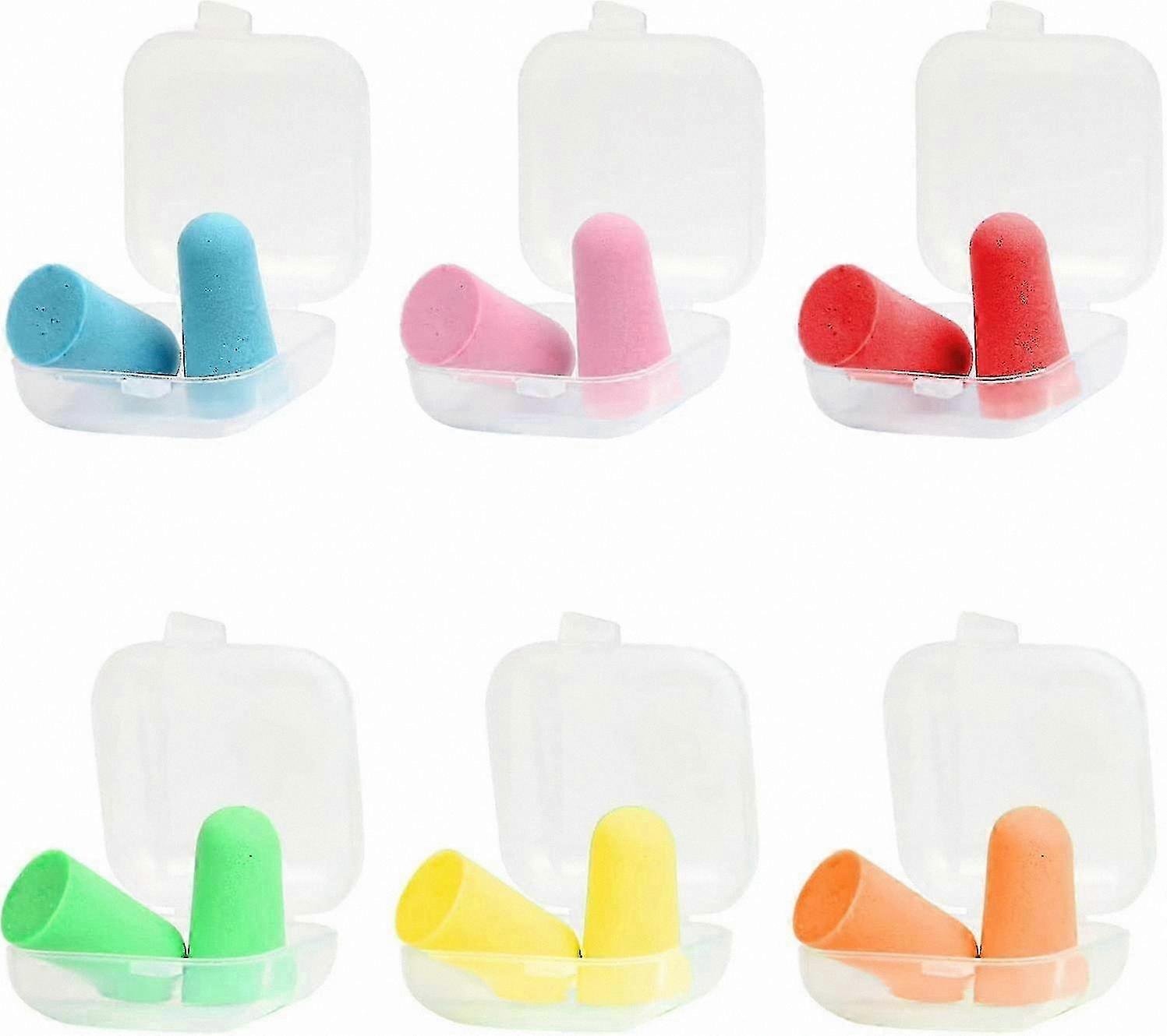 Soft Reusable Foam Earplugs for Sleeping, Noise Reduction in Loud Environments