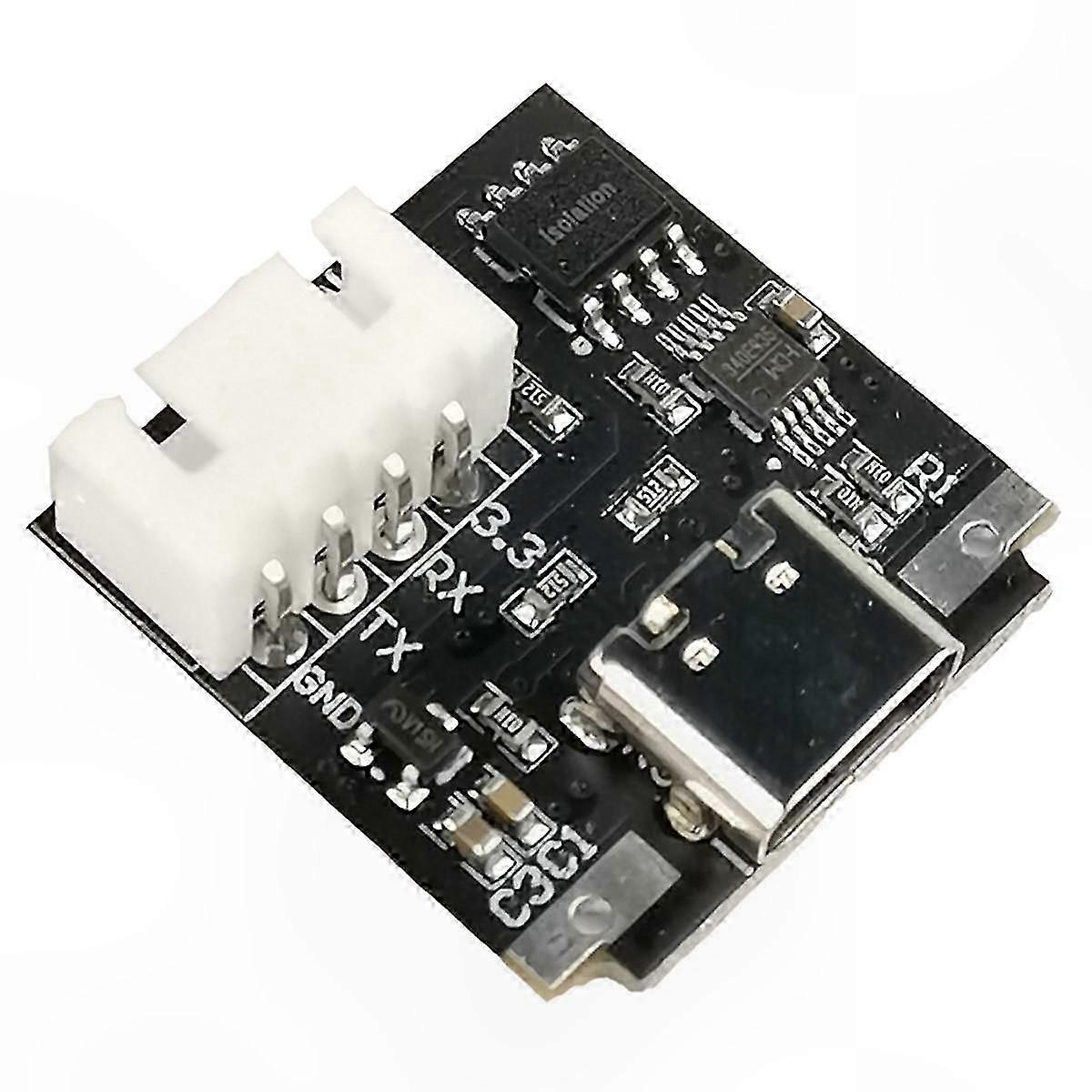 Isolated USB-C to TTL Serial Adapter Module 3.3V UART Board for Industrial Use