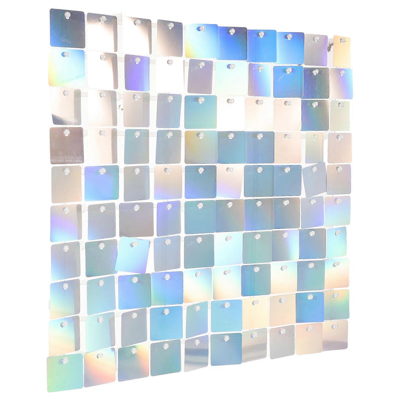 Multi Color Glitter Backdrop Panel for Decor Made of Plastic Easy to Install for Parties and Weddings 6.5ft x 11ft