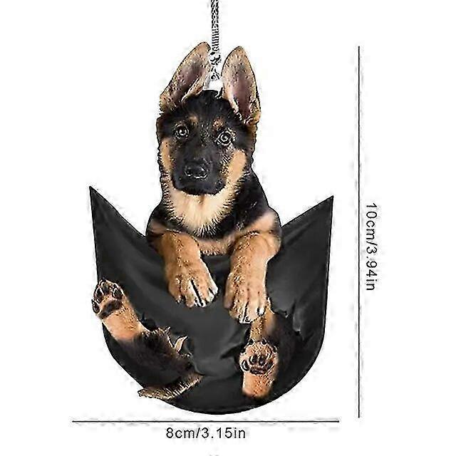 Funny Swing Angel Dog Car Pendant Auto Rearview Mirror Hanging Char...