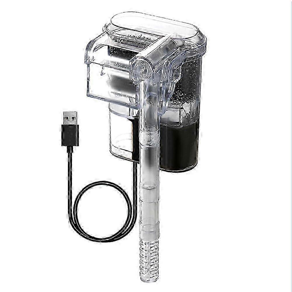 Ultra-Thin & Quiet Aquarium Filter with Adjustable Water Flow for Fish Tanks