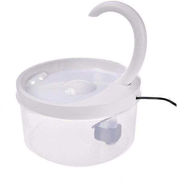 Automatic water dispenser for cats, mimicking water flow, with considerate light reminder