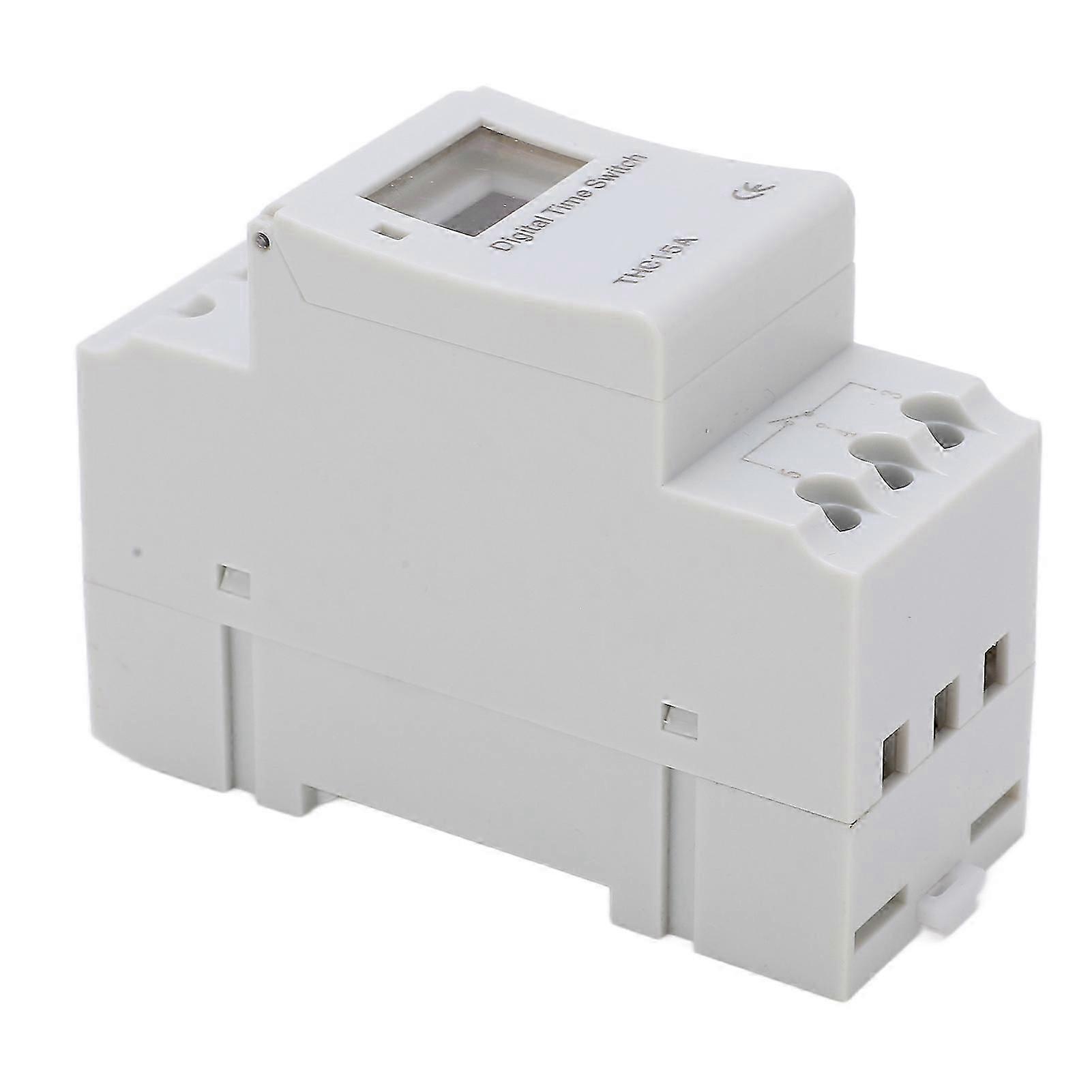 THC15A Electronic Time Switch LCD Display Programmable Digital Timer for Street Lamps