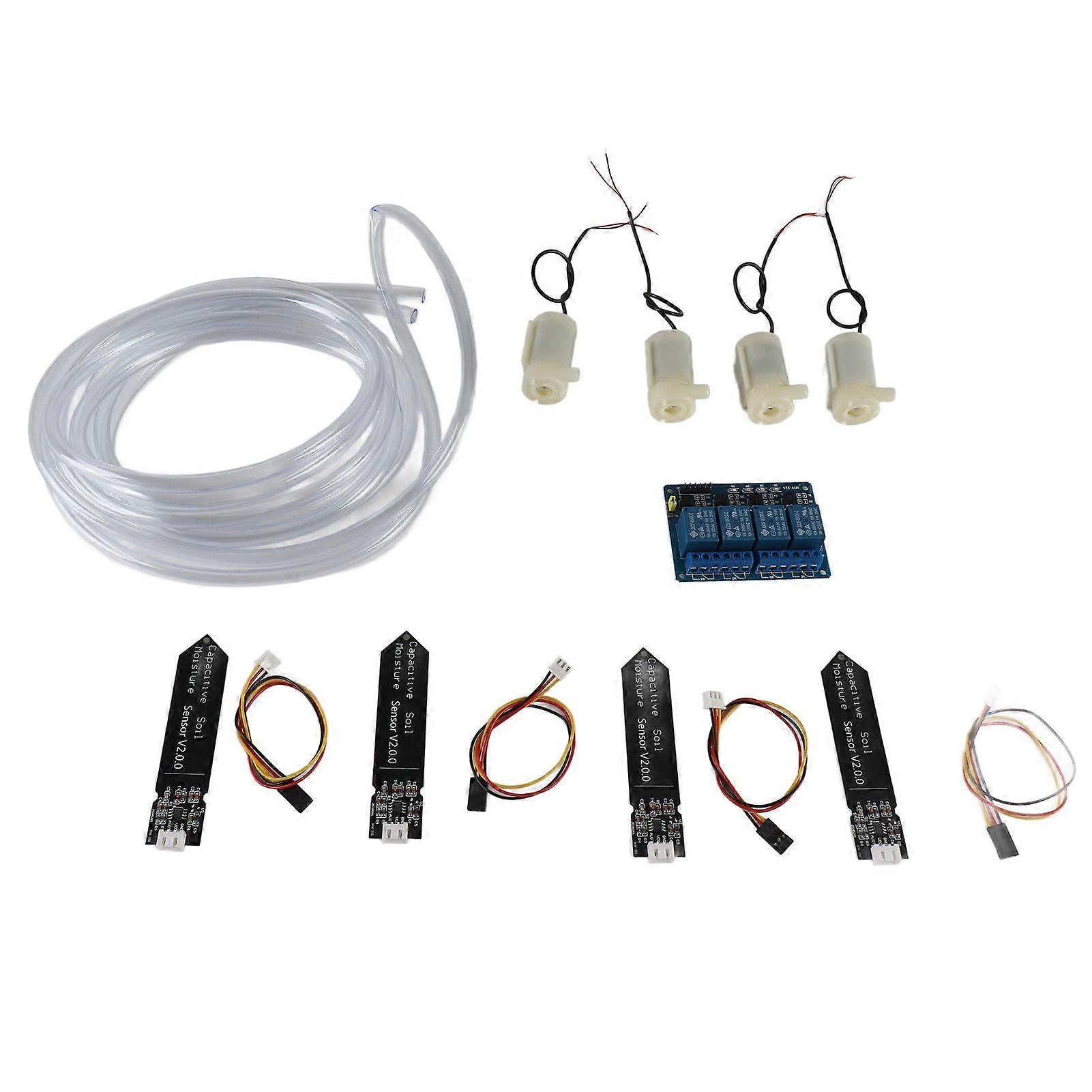 Automatic Watering Kit 4 Channel Relay Garden Plants Automatic Watering Irrigation Device Set
