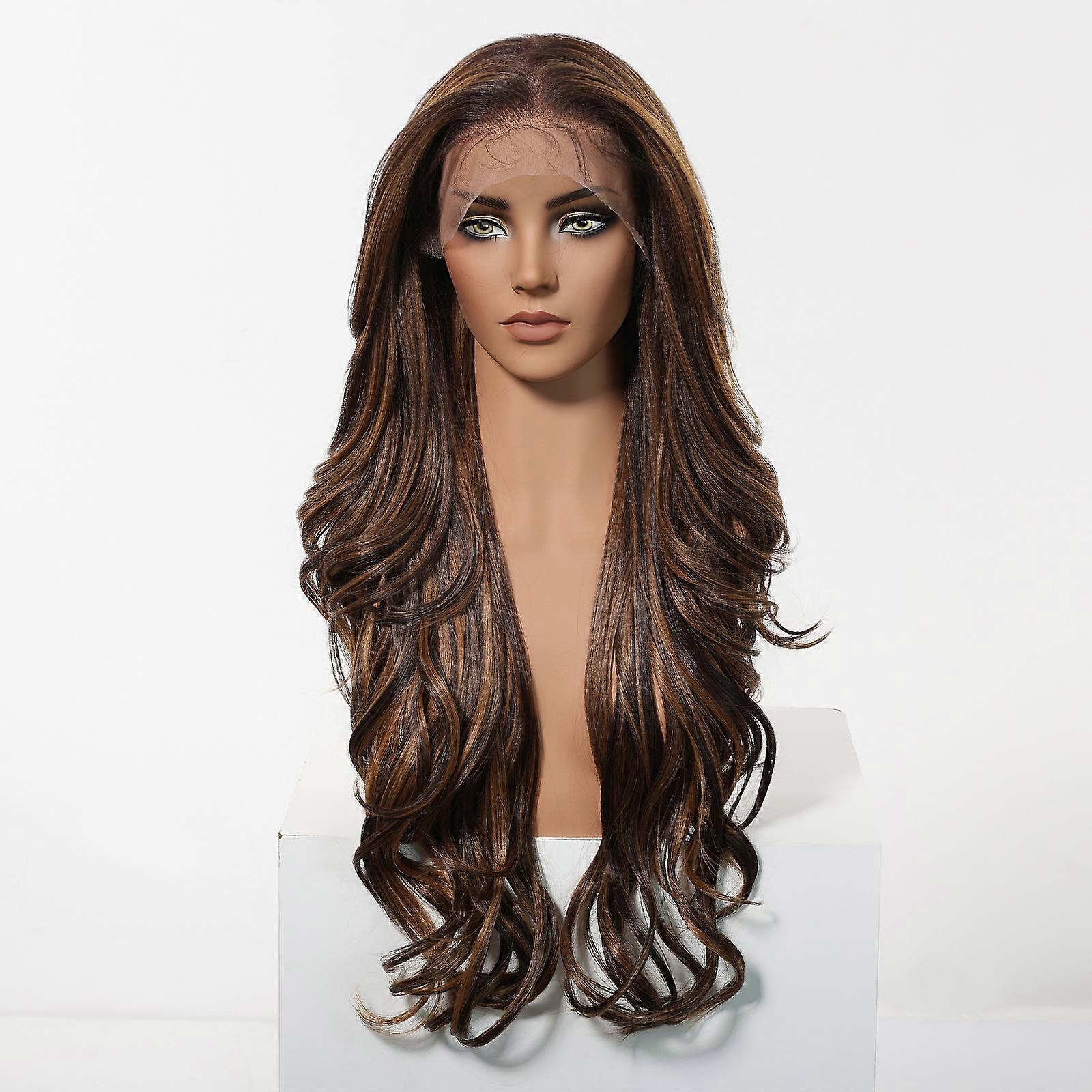 Haircube 13x6 Free Parting Natural Soft Wavy Synthetic Wig for Women with Baby Hairs – for Daily Use