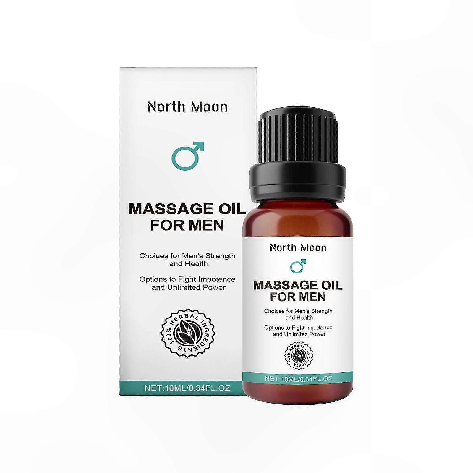 Moisturizing Massage Oil for Men, Body Toning and Hydration Solution, 1-3x Usage, Non-Greasy Formula for All Skin Types