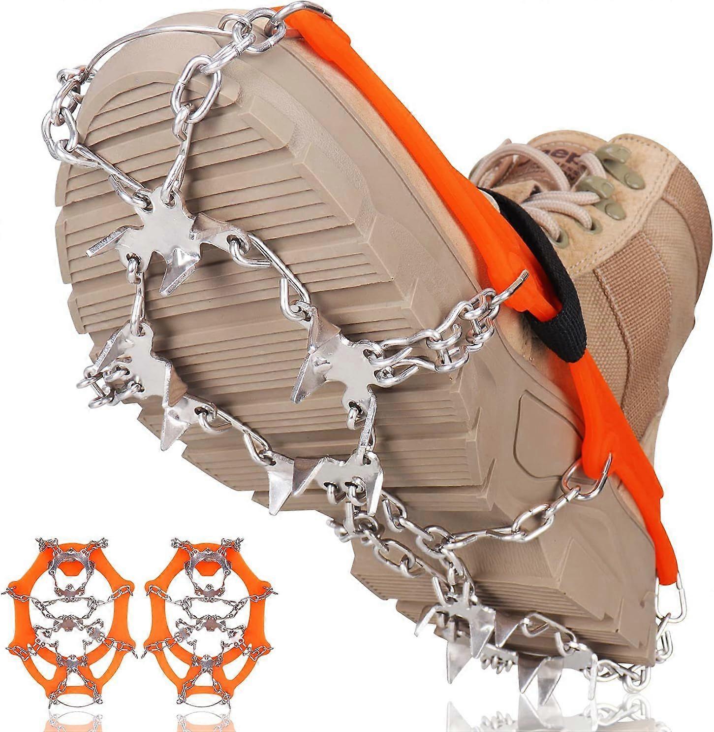 Stegjern ispigger. Skoklør med 19 tenner i rustfritt stål og to