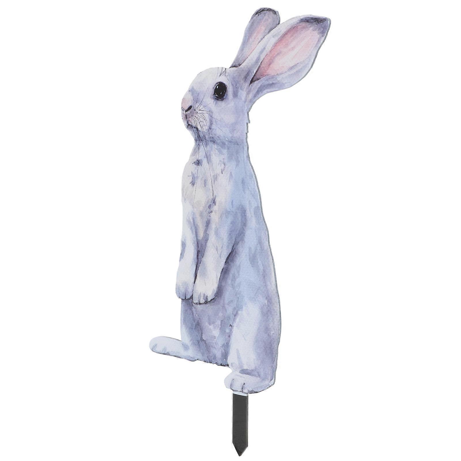 Easter Outdoor Sign Acrylic Bunny Yard Sign Stake for Decoration
